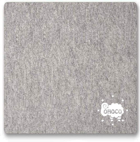 Wool Pressing Mat for Quilting - 9" x 9" Portable Travel Size Felt Ironing Pad 1/2" Thick, 100% New Zealand Wool for Ironing, Sewing, Cutting on Ironing Board, Tabletop, Dryer, Countertop