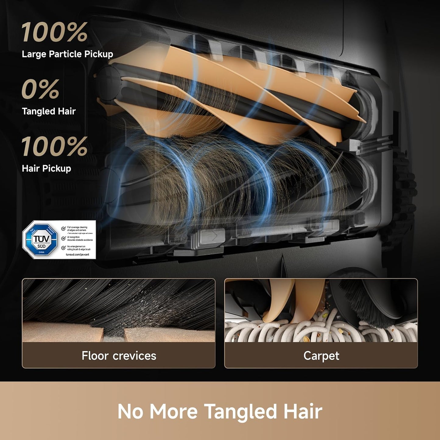 DREAME X50 Ultra White Robot Vacuum and Mop with Auto-Empty and Mop Self-Cleaning, 20,000Pa Suction, Obstacle Avoidance and 360° Navigation, Corner to Edge Deep Cleaning, Detangling Brush