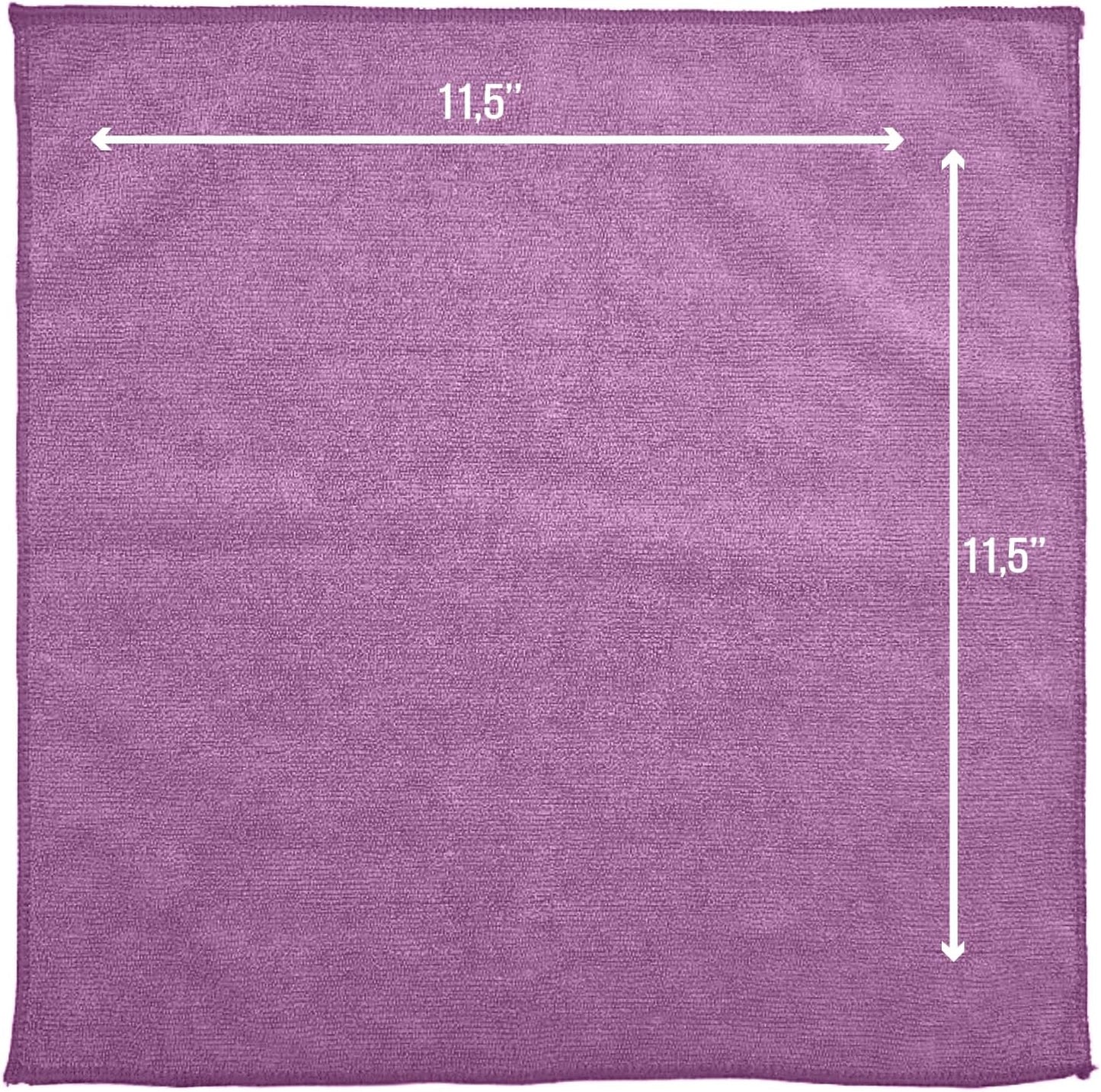 GREEN LIFESTYLE Chamois Cloth, Microfiber Cleaning Cloth 750 Pack, Borderless Towels Cleaning, Car Microfiber Towel, Drying Car Wash Towels (11.5" x 11.5", Multicolor)