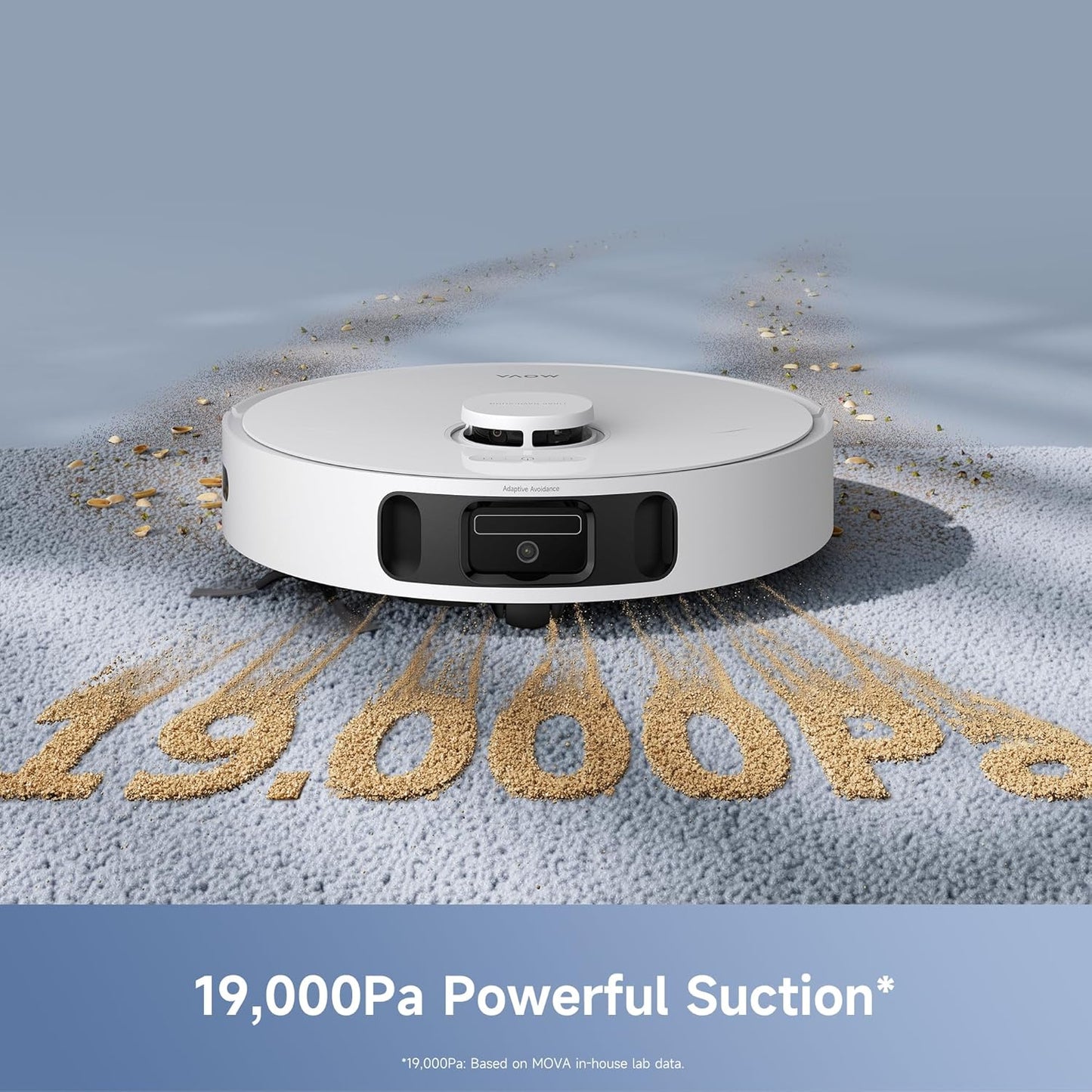 Mova E40 Ultra Robot Vacuum and Mop, 19,000Pa Suction, Extenable & Liftable Mop, All-in-One Station, Auto-Empty, Auto Washing & Hot Air Drying, 360°Obstacle Avoidance, App & Voice Control