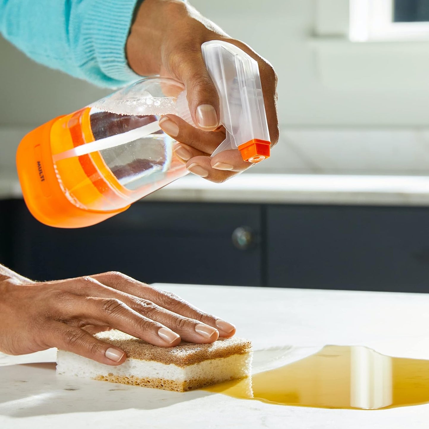 Grove Co. Multi-Purpose Cleaner, Refill Concentrate (6 x 1 Fl Oz) Plant-based Household Cleaning Supplies, Ammonia & Chlorine Free, No Plastic Waste, Lemon & Eucalyptus Scent, Total 3 x 2 Pack Refills