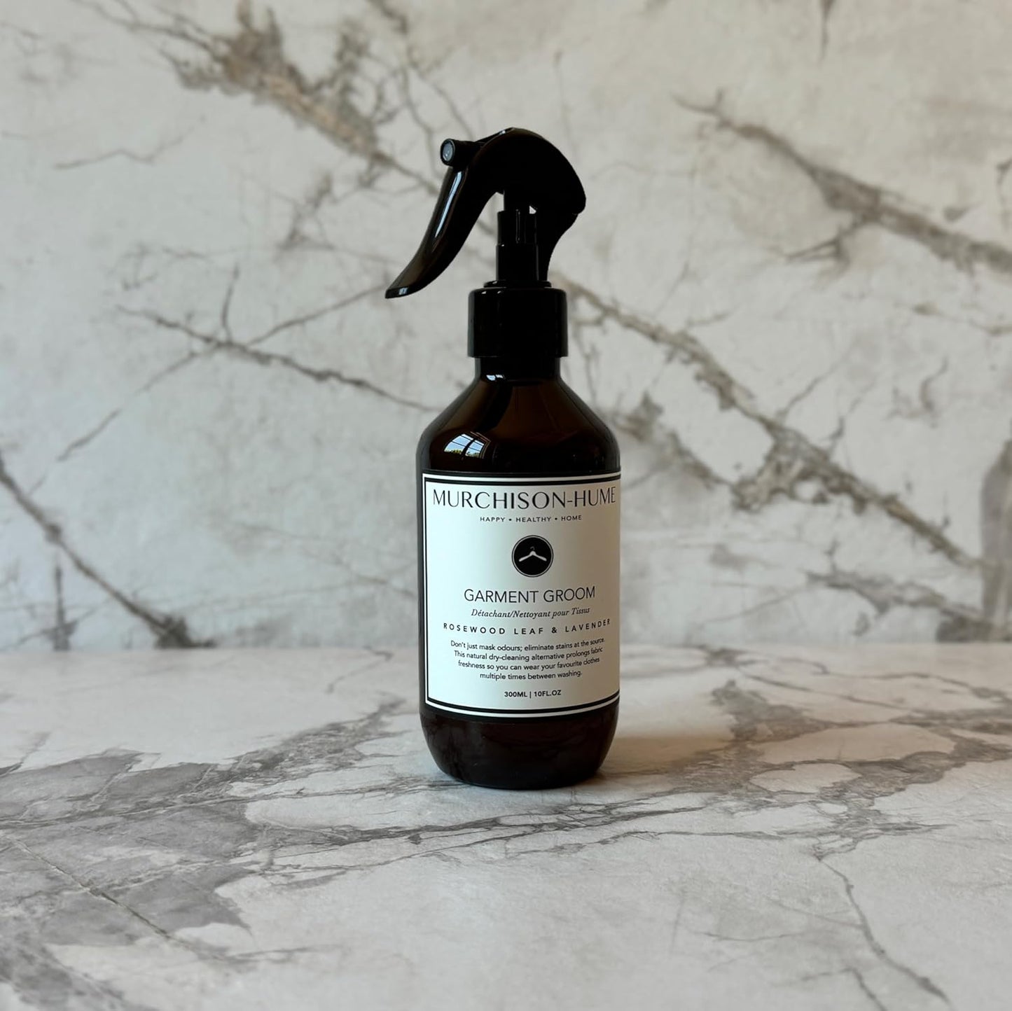 Murchison-Hume Garment Groom Fabric Freshener, Air Freshener, Odor Fighter, Laundry Treatment and Stain Remover, Rosewood Leaf & Lavender