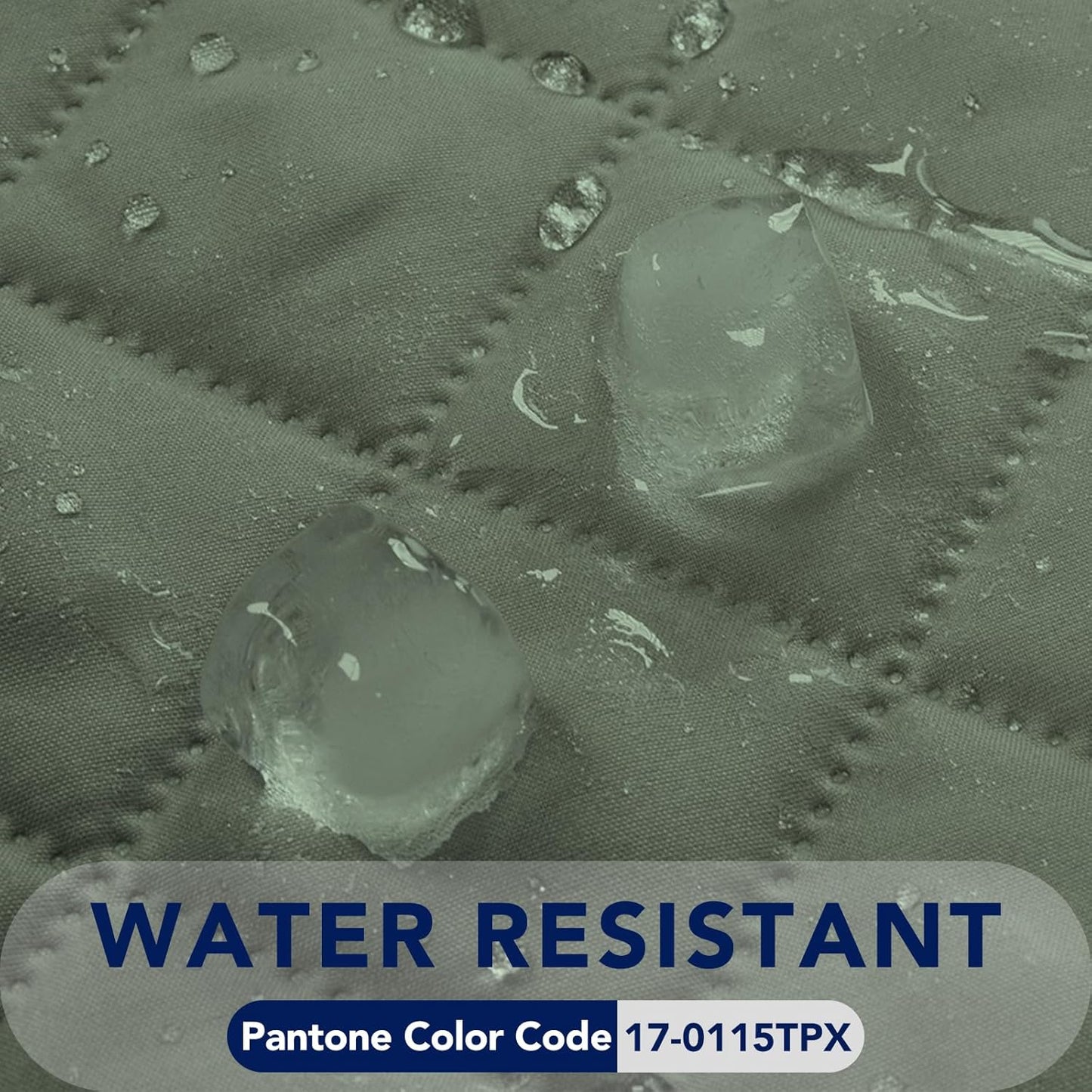 PureFit Reversible Quilted Sofa Cover, Water Resistant Slipcover Furniture Protector, Washable Couch Cover with Non Slip and Elastic Straps for Kids, Dogs (Oversized Loveseat, Greyish Green/Beige)