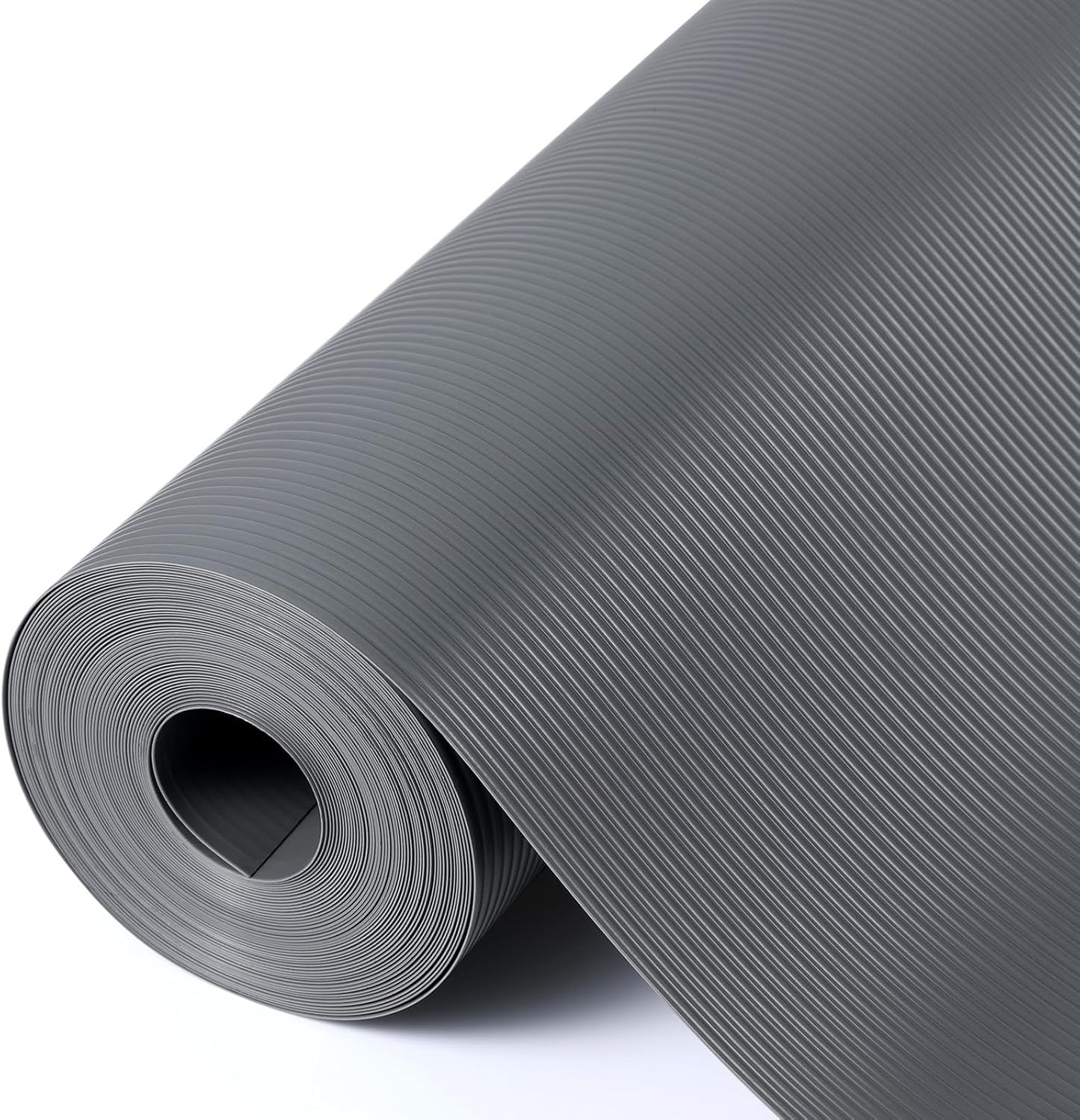 Shelf Liners for Kitchen Cabinets Drawer Liner Non Adhesive Cupboard Mat EVA Material Waterproof Refrigerator Mats Washable Fridge Liner for Cupboard and Desks Liner Gray 17.3 x 393.7 Inches