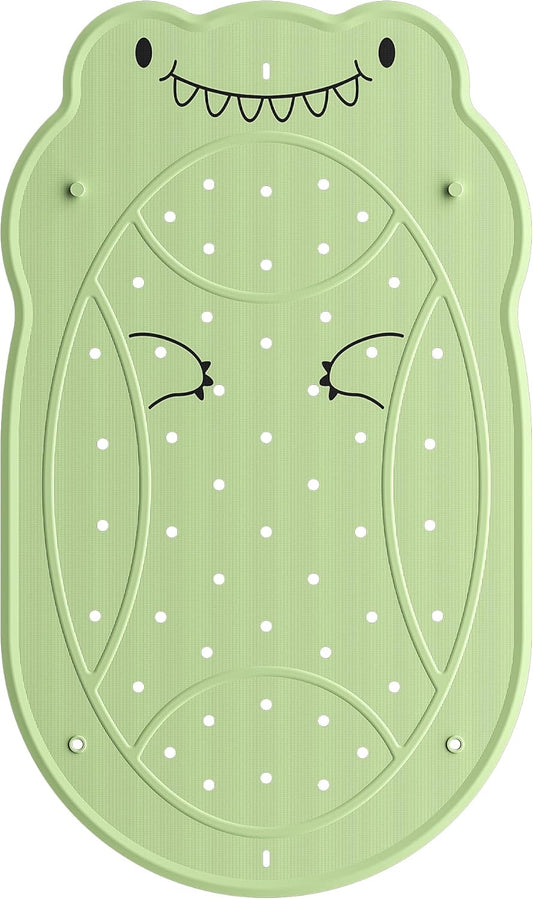 UNEEDE Dinosaur Kids Bathtub Mat - Extra Thick Rubber Shower Mat for Toddlers, 30"x18" Bath Mat with 100+ Suction Cups, Machine Washable Tub Pad for Babies & Children's Bath Time Comfort