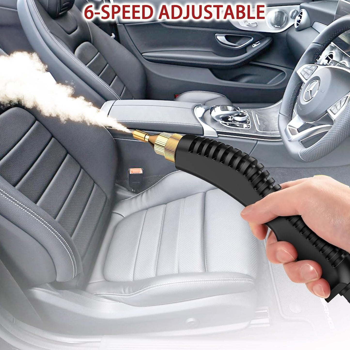 Portable Handheld Steam Cleaner, 2500W High Pressure Steam Cleaner for Cleaning with Accessories, Large Capacity 10s Fast Heating Steamer for Home, Car Detailing, Grout, Tile