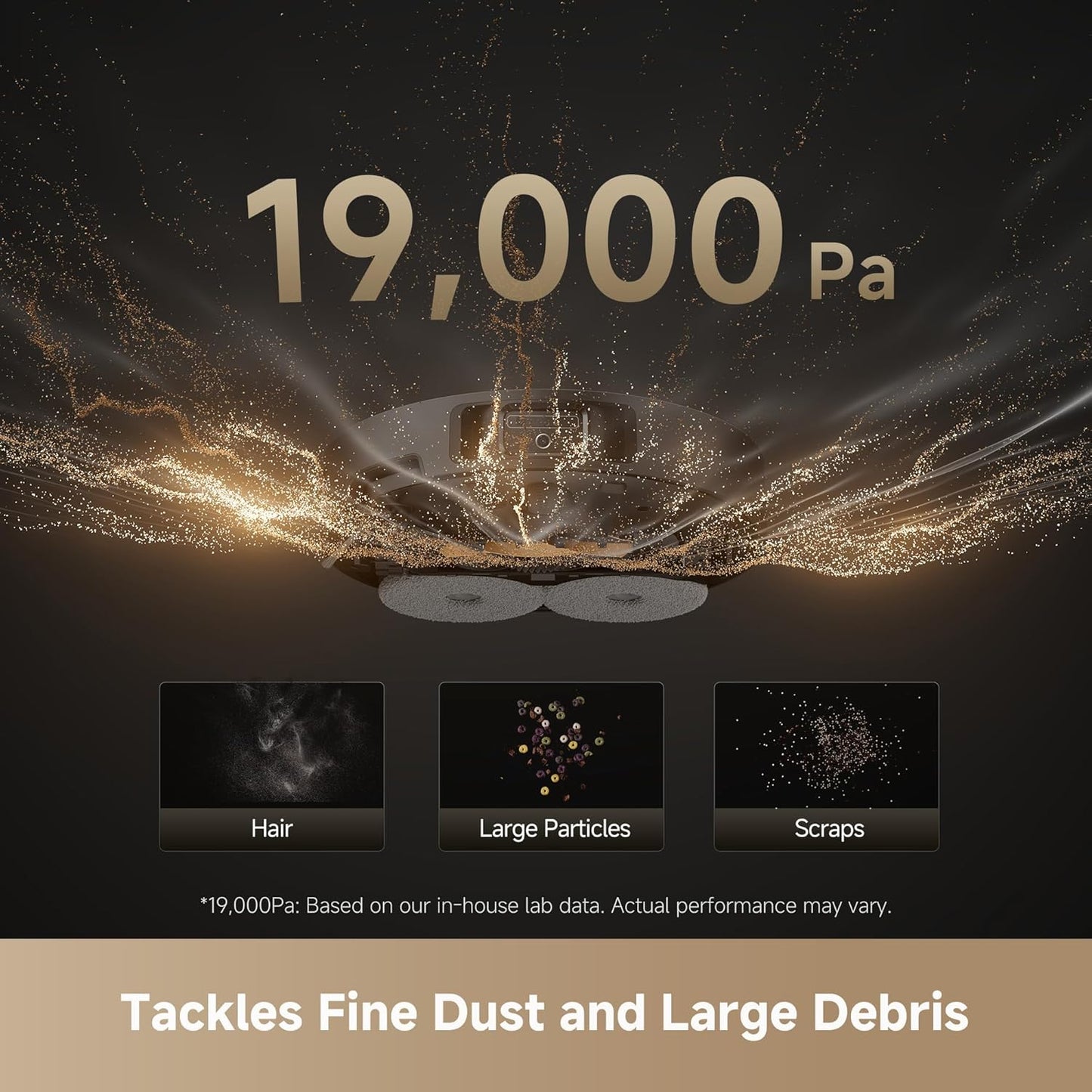 DREAME L40s Ultra Robot Vacuum and Mop, Auto-Empty, Mop Self-Cleaning, 1,9000Pa Suction, 100% Detangling DuoBrush, Extending Mops and Side Brush, 40mm Obstacle Clearing, App & Voice Control (Black)