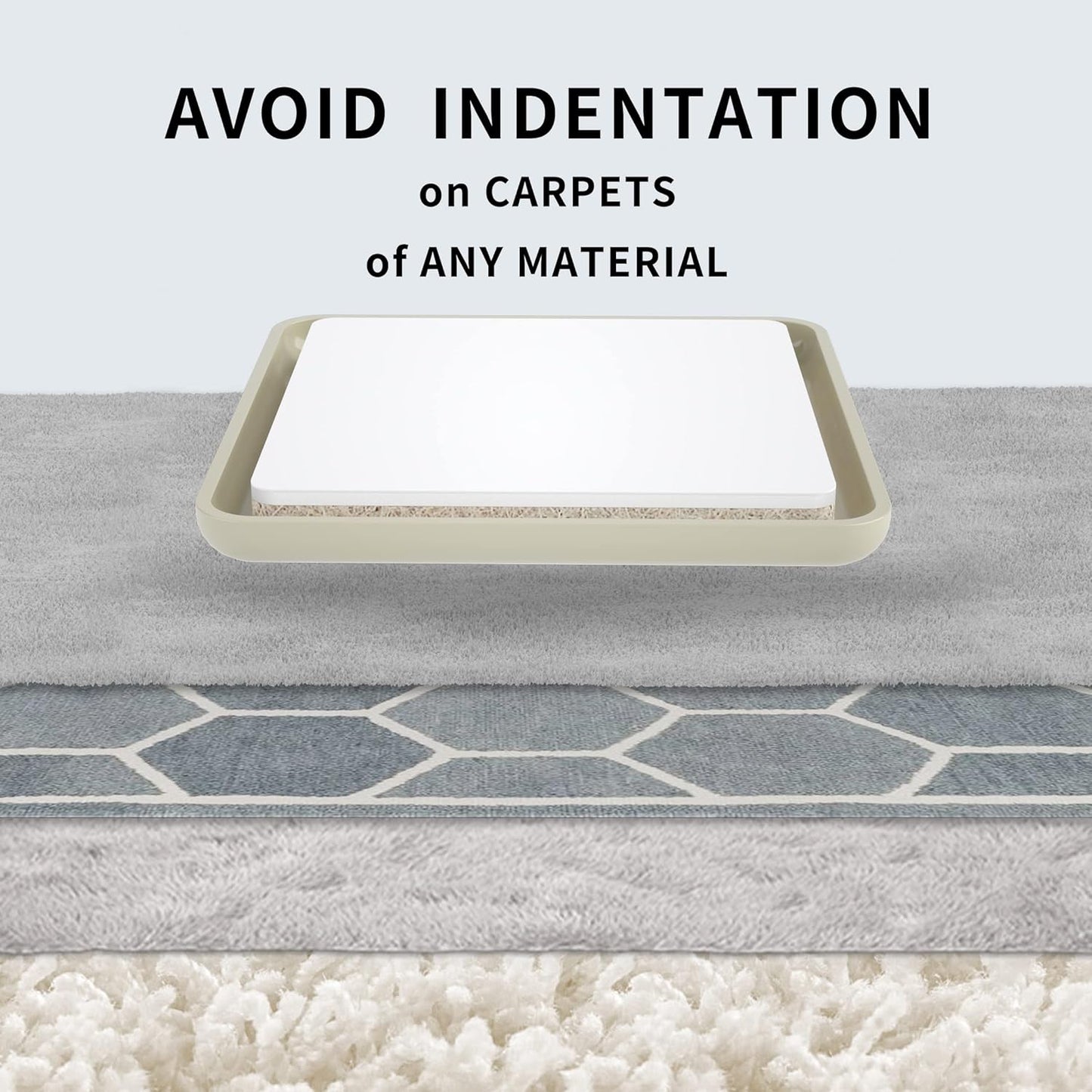 Furniture Sliders 20 pcs-2 1/2” Square Furniture Sliders for Carpet Furniture Pads Hardwoods Floors, Heavy Duty Furniture Movers Sliders Reusable Furniture Moving Pads Floor Protectors for Carpet