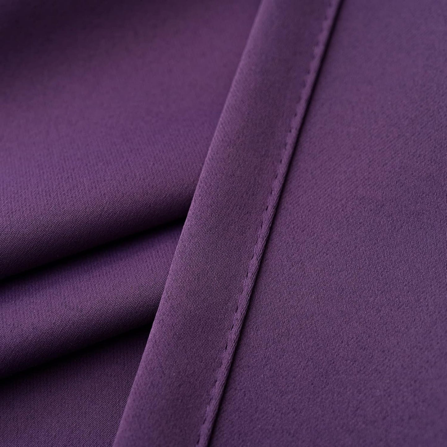 Pickluc Purple Cafe Half Window Curtain, 30 Inches Length, Rod Pocket Small Kitchen Blackout Curtain, 30" Wide and 30" Long, 2 Panels