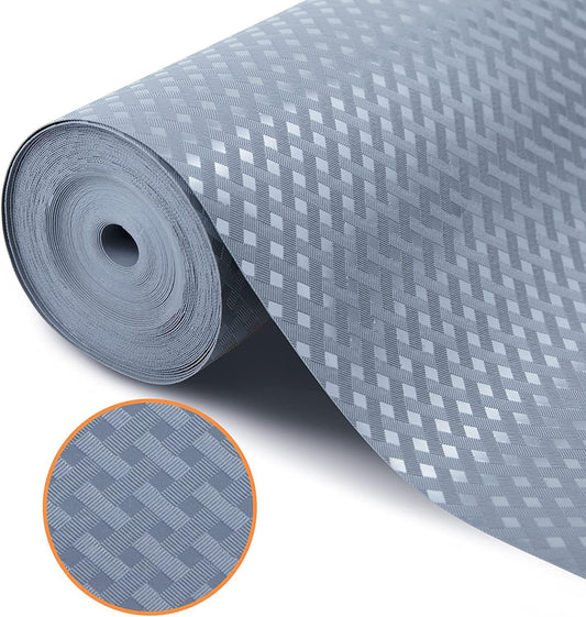 Shelf Liners for Kitchen Cabinets Refrigerator Liners Waterproof & Oil-Proof Kitchen Cupboard Liner Non-Slip Drawer Mats EVA Material Non Adhesive Fridge Mats for Shelves 23.6 x 78.7 Inches