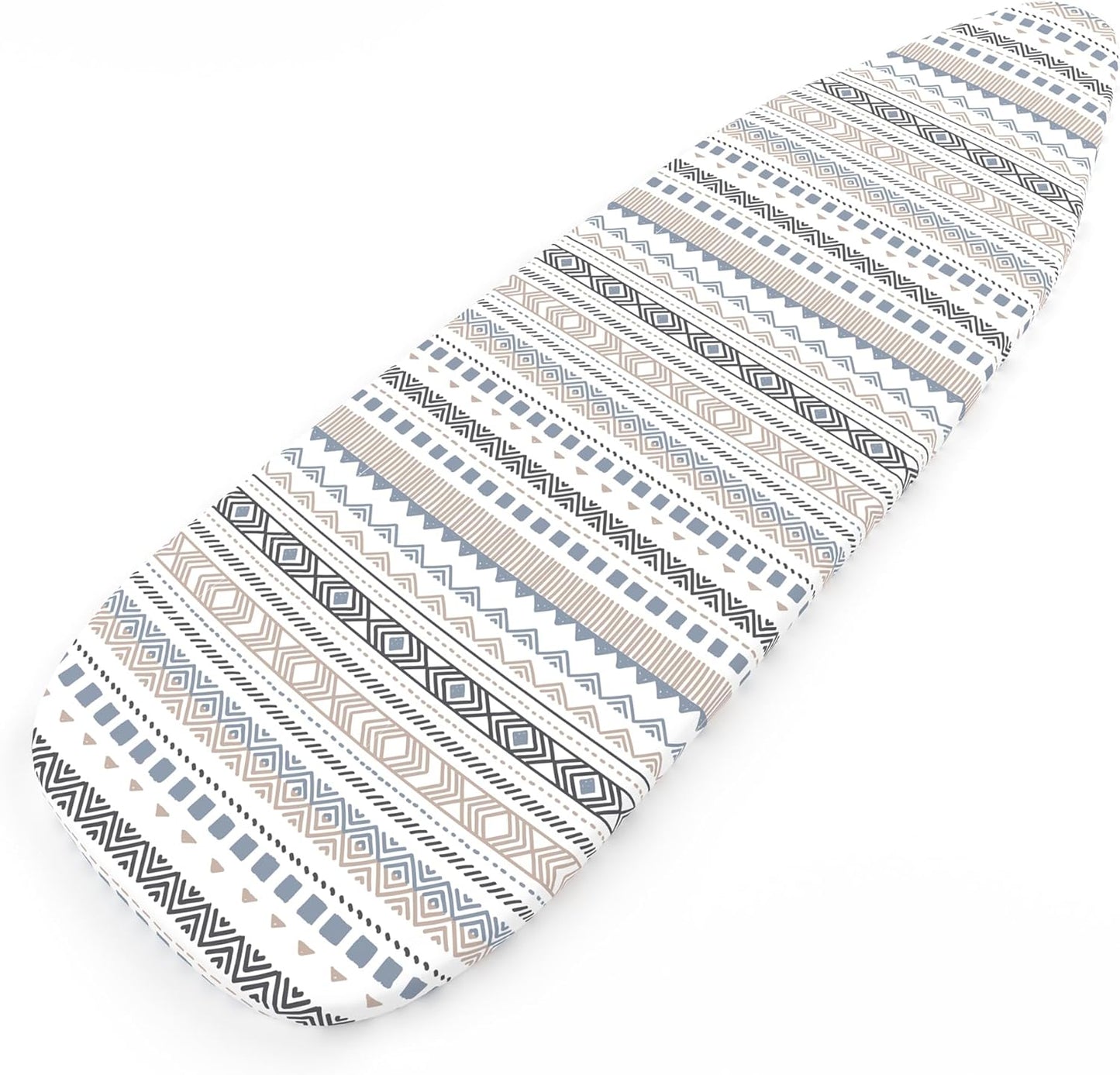 Encasa XO Ironing Board Cover and Pad 54"x15" - Thick 3mm Felt Padding, Drawstring Tightening & Lock, Easy Fit, Scorch & Stain Resistant, Fits Standard Large Ironing Board - Aztec