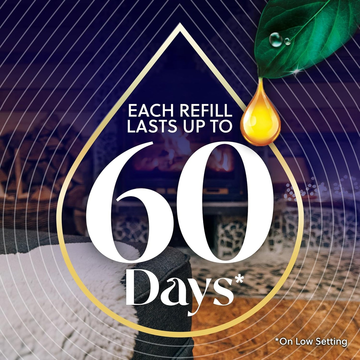 Air Wick Plug In Vibrant Scented Oils Refills, Campfire & Starlit Sky, 5 ct (Pack of 5)