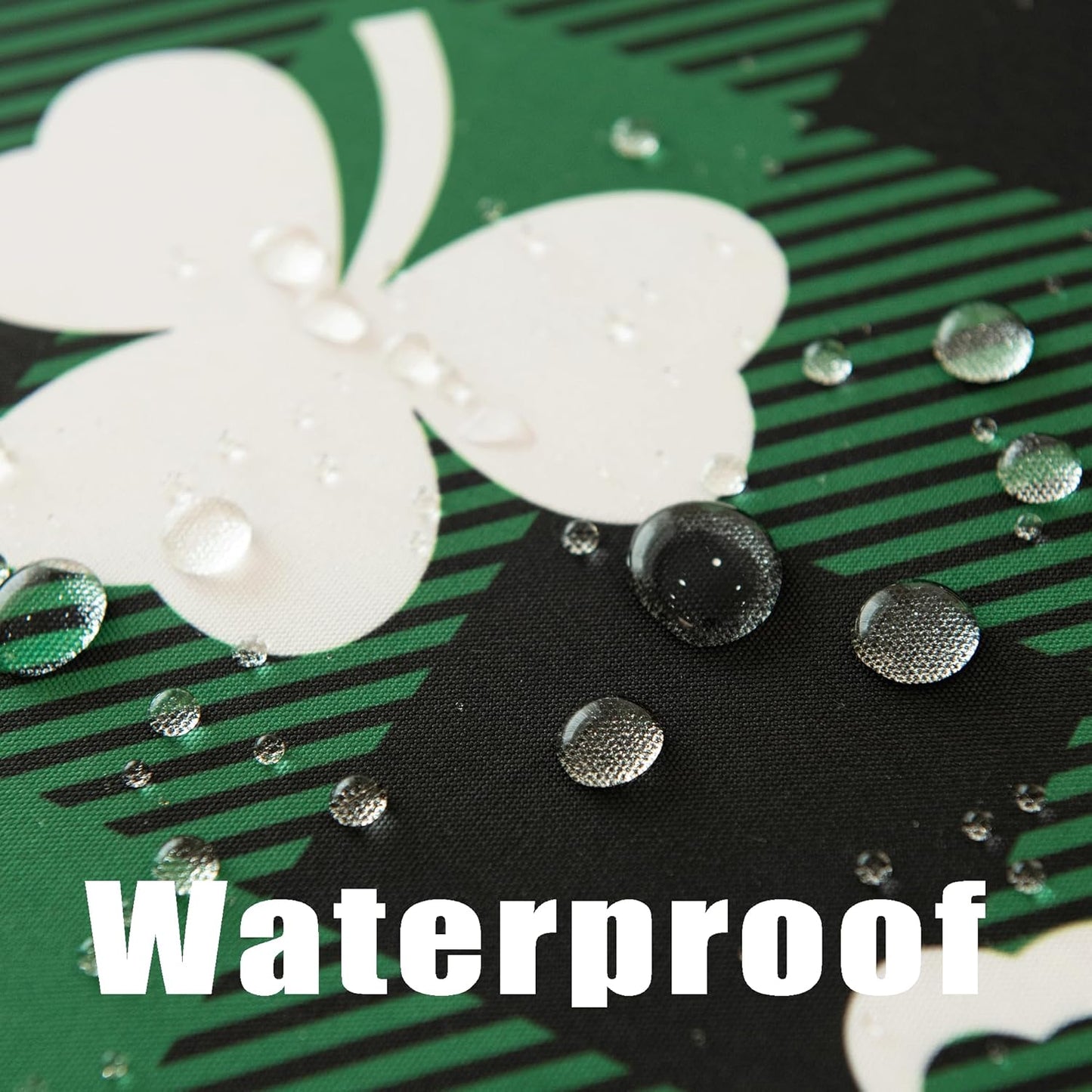 Gingham St Patricks Day Tablecloth Fabric - Oblong 58x120 Water Resistant Irish Plaid Table Cloth for Indoor/Outdoor Use - Lucky Clover Decorations Perfect for Birthday, Picnics, Gardens