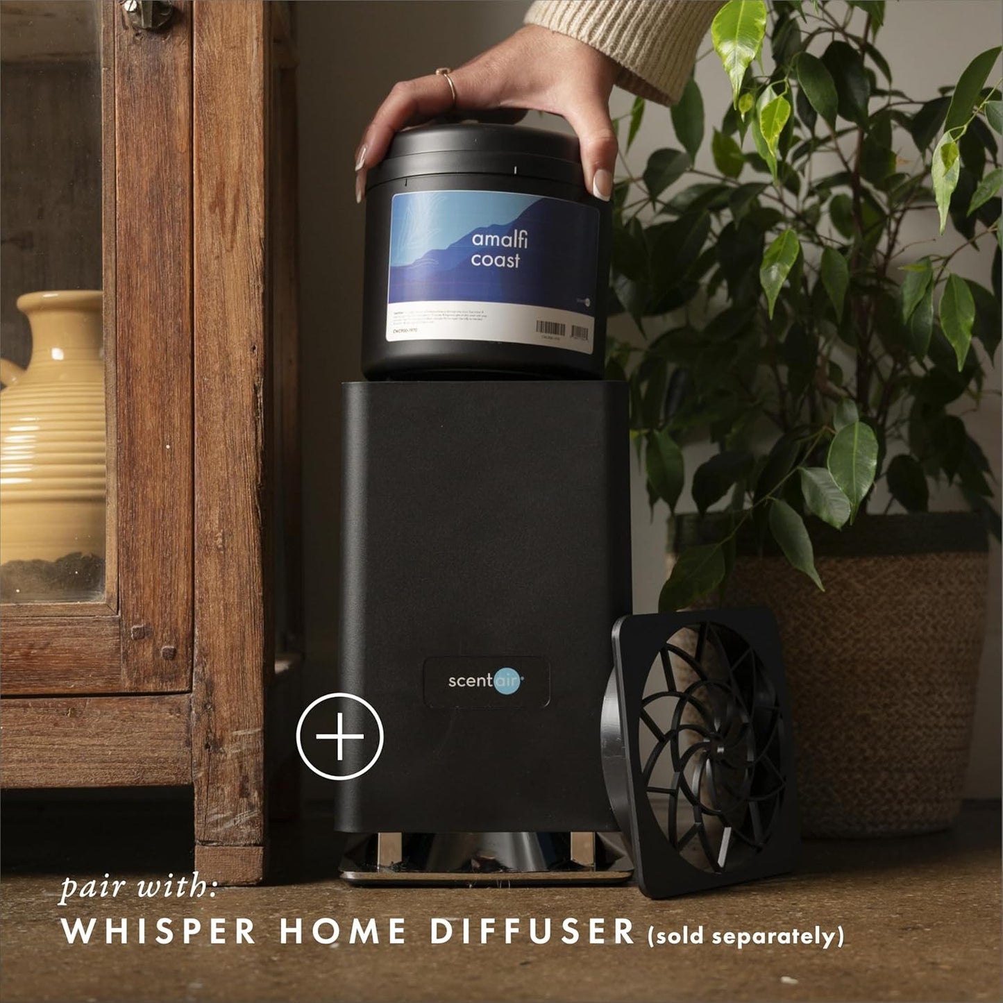 ScentAir Whisper Home Monthly Plug-in Refill, Fragrance Cartridge for Home and Office, Amalfi Coast