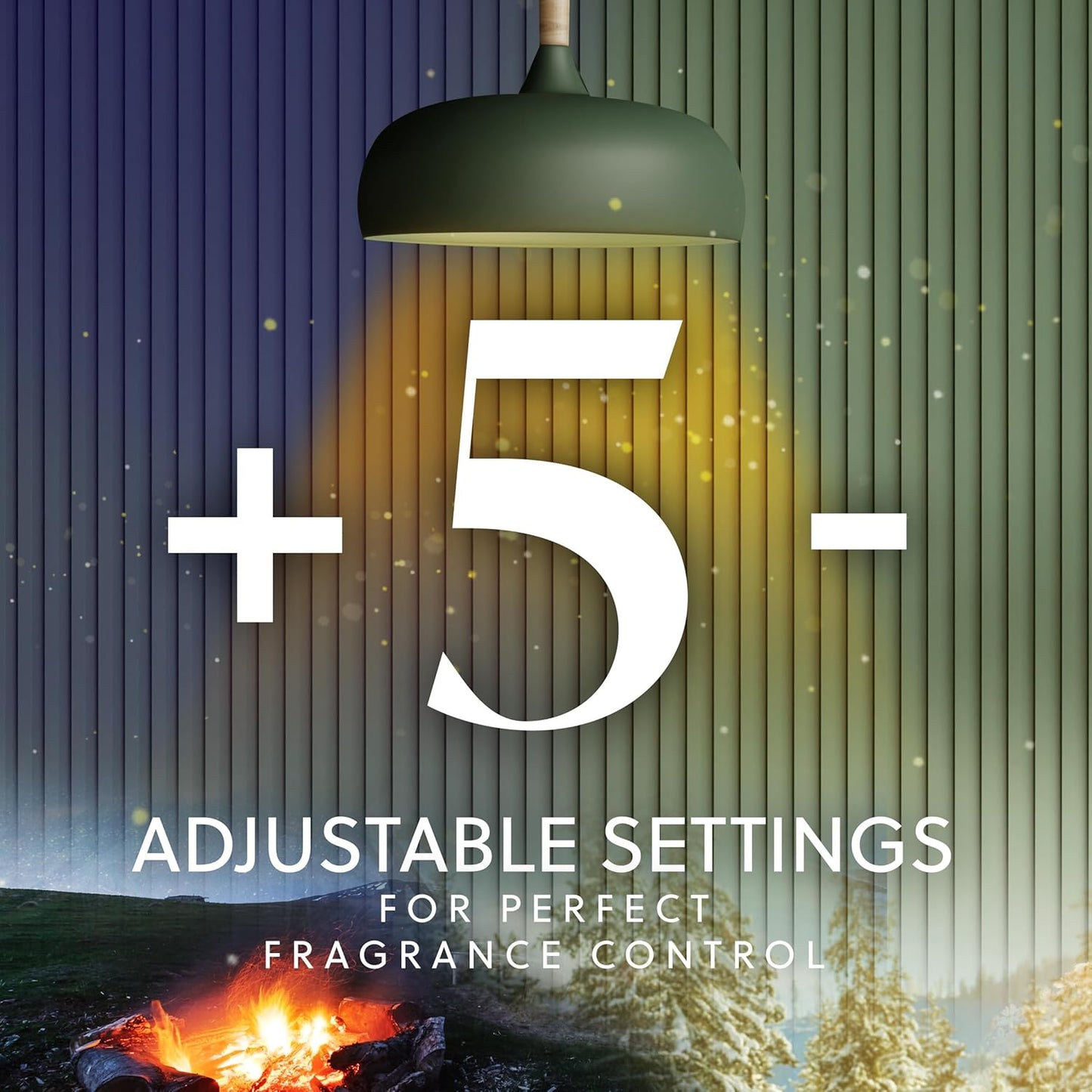 Air Wick Plug In Vibrant Scented Oils Refills, Campfire & Starlit Sky, 5 ct