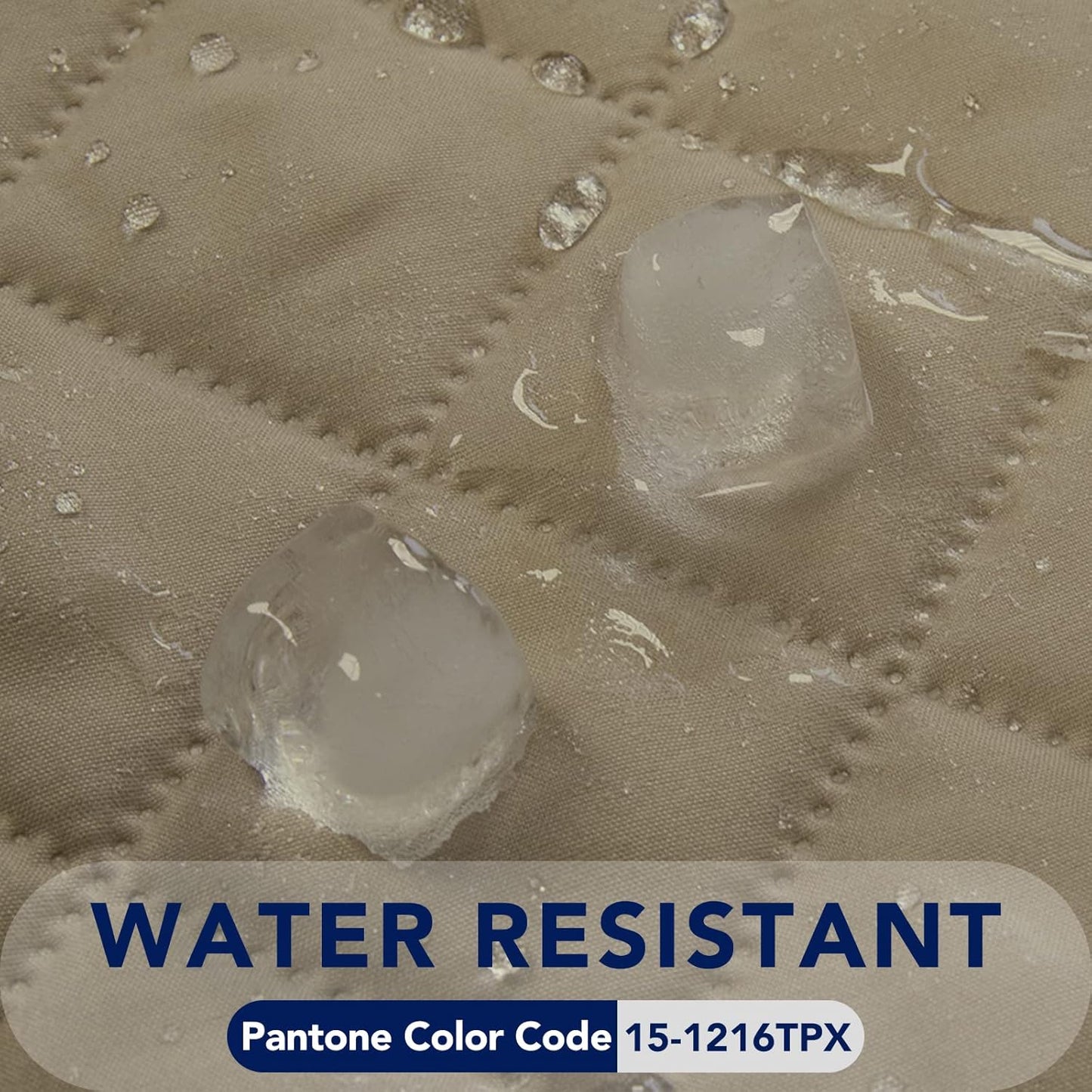 PureFit Reversible Quilted Sofa Cover, Water Resistant Medium Slipcover Furniture Protector, Washable Couch Cover with Non Slip Foam and Elastic Straps for Kids, Dogs, Pets (Loveseat, Beige/Beige)