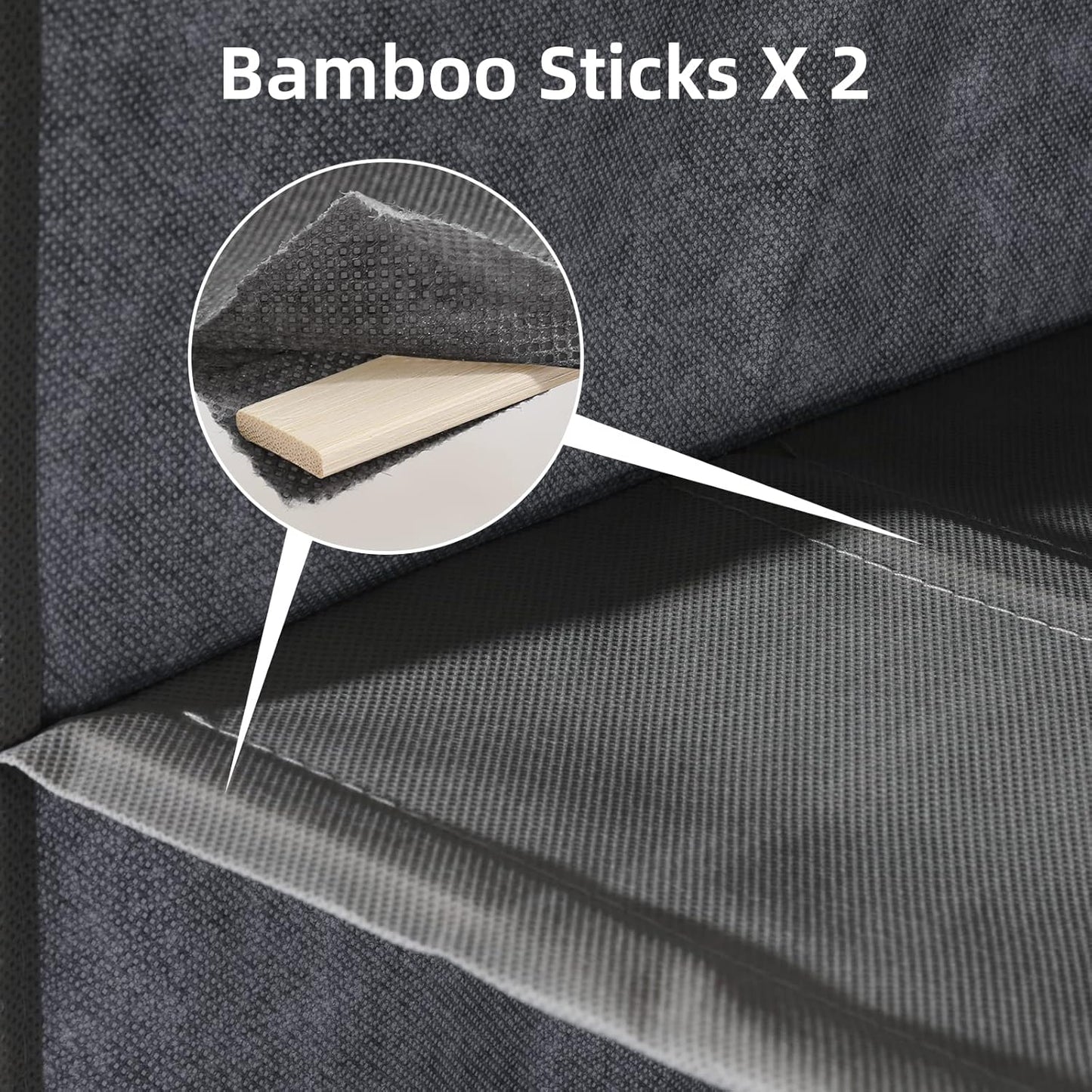 2 Packs Hanging Closet Organizer, 4-Shelf Closet Organizers and Storage with Side Pockets, Collapsible Hanging Shelves for Closet & RV & College Dorm,Grey