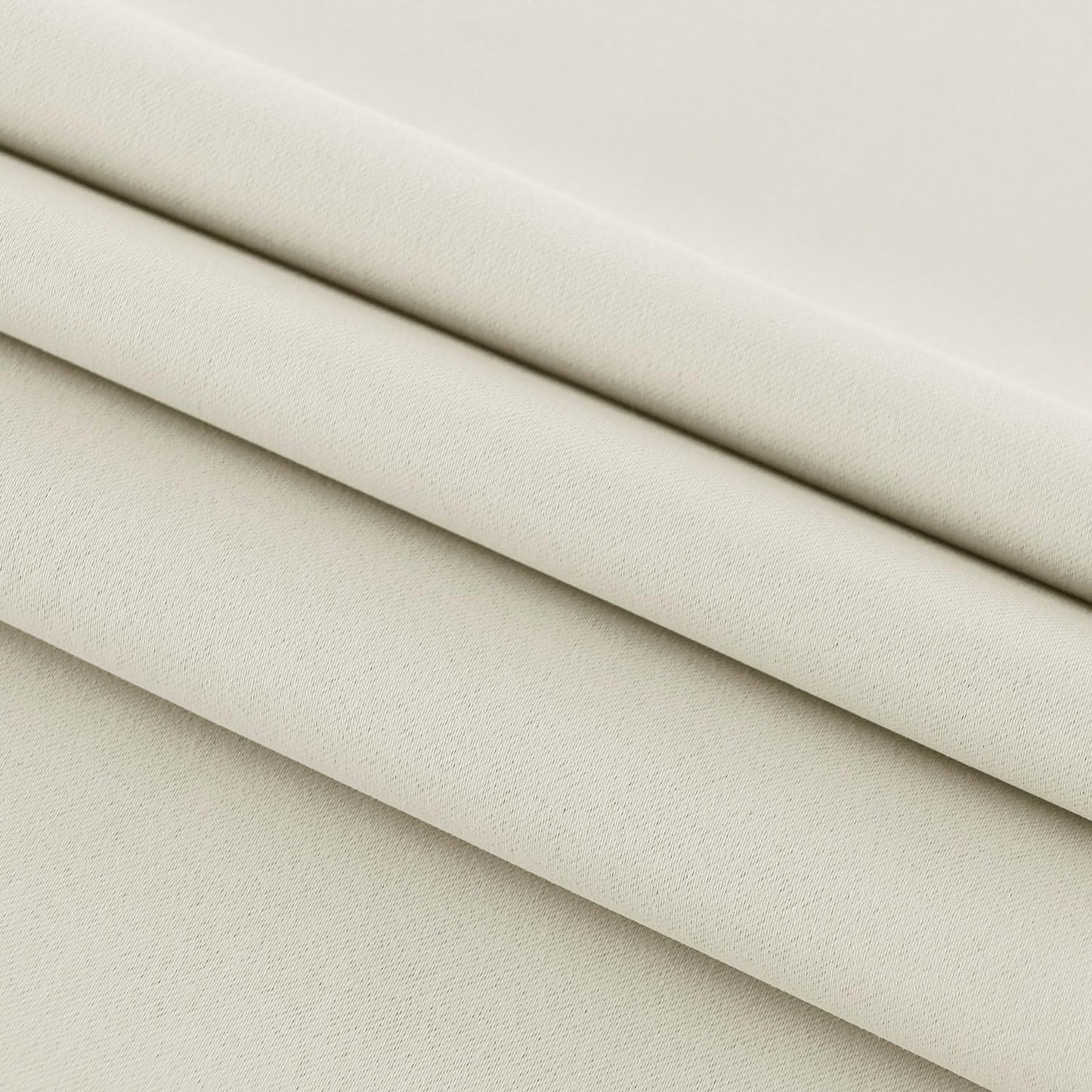 DWCN French Door Curtains – Rod Pocket Thermal Blackout Curtain for Window/Patio Doors/Doorways/Classroom/Kitchen for Privacy, 25W by 40L Inches, 1 Panel with Tieback, Light Beige