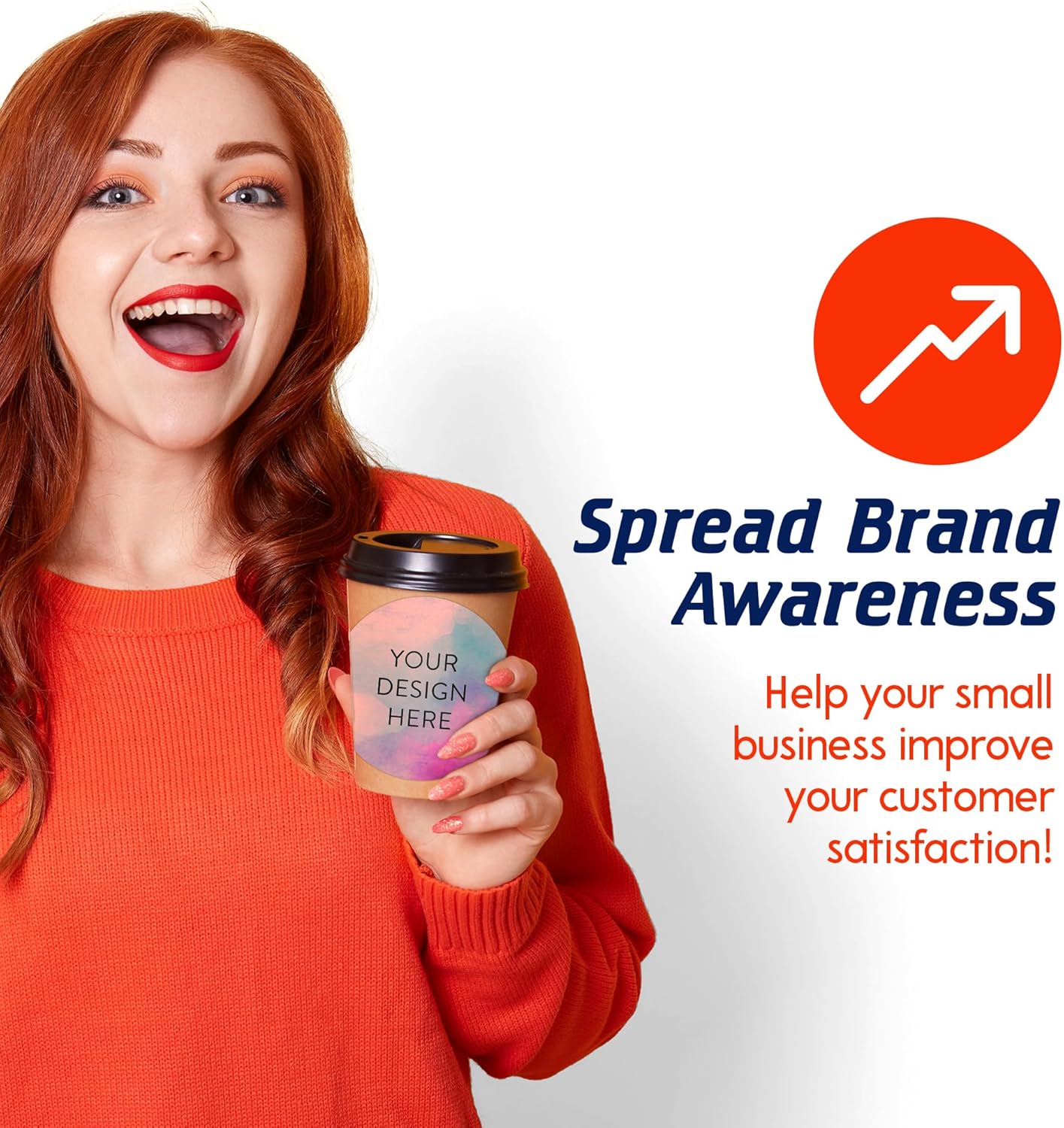 100 Custom Vinyl Stickers - Upload Your own Image, Text, Design, Logo - Personalized Logo Labels for Handmade, Packaging, Bottle, Jars, Candle, Brand Stickers (Rose, 6x6)