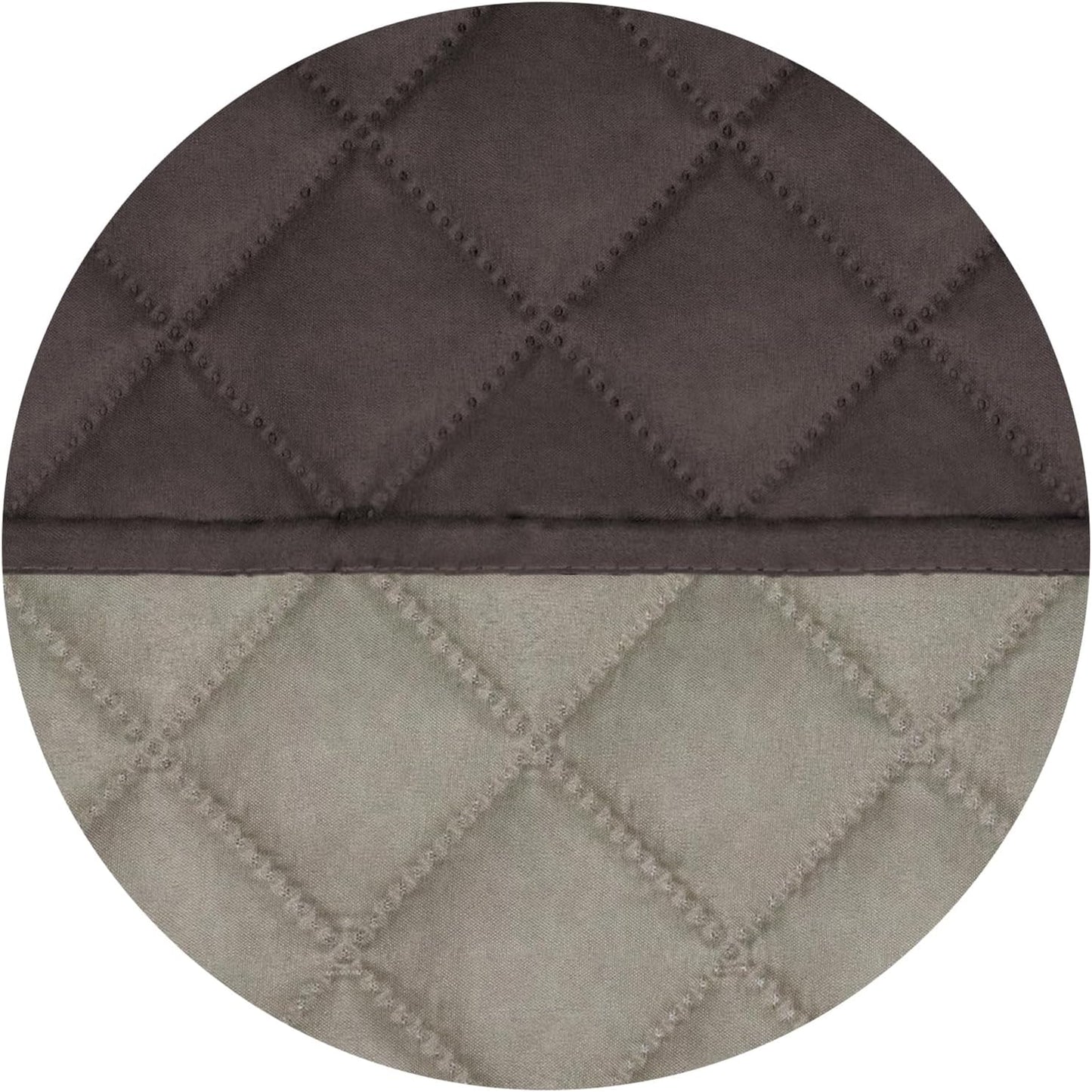 PureFit Reversible Quilted Sofa Cover, Water Resistant Slipcover Furniture Protector, Washable Couch Cover with Non Slip and Elastic Straps for Kids, Dogs, Pets (Oversized Chair, Chocolate/Beige)