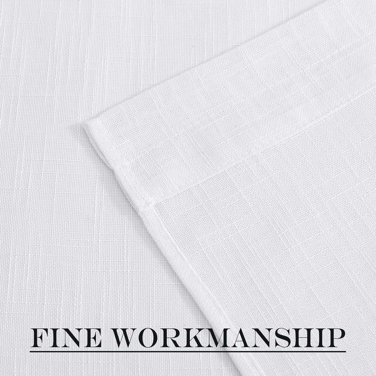 NICETOWN Door Curtains for Doorway, Light Blocking Privacy Back Door Curtain 80 inch Long Temporary Window Shade for Bathroom Office Hotel, Sheer Curtain with Tieback, 1 Panel, 36" W, White