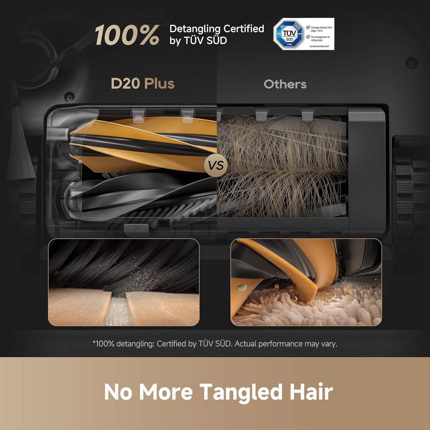 dreame D20 Plus Robot Vacuum and Mop, 13,000Pa Suction, Self-Emptying with 5L Dust Bag, DuoBrush for Pet Hair, LDS Mapping, App & Voice Control, 5200mAh Battery, Ideal for Hard Floors & Carpets