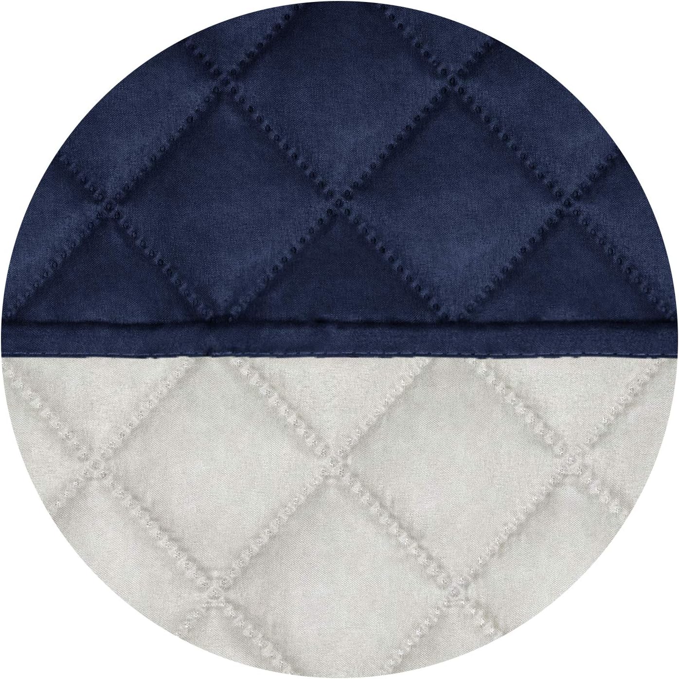 PureFit Reversible Quilted Sofa Cover, Water Resistant Medium Slipcover Furniture Protector, Washable Couch Cover with Non Slip Foam and Elastic Straps for Kids, Dogs, Pets (Loveseat, Navy/Ivory)