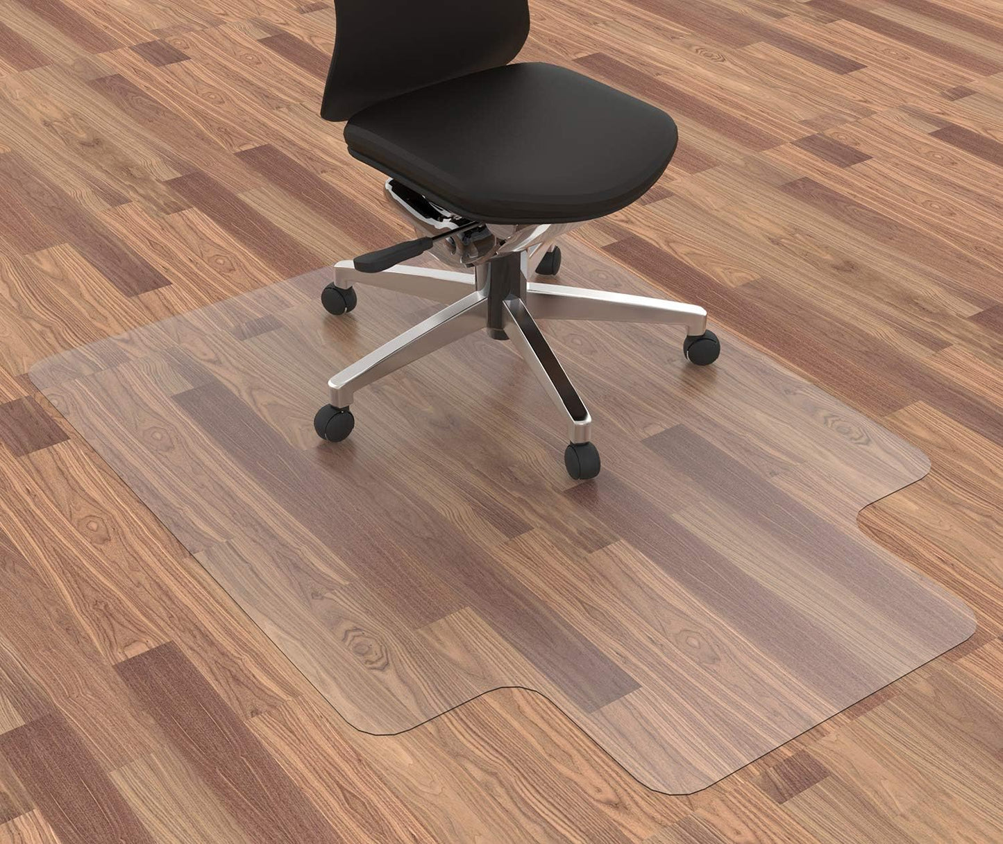 Office Chair Mat for Hardwood Floor, 48”x 36” Clear Floor Protector Mat for Office Chair, Vinyl Desk Chair Mat for Hard Floors, Easy Glide for Chairs