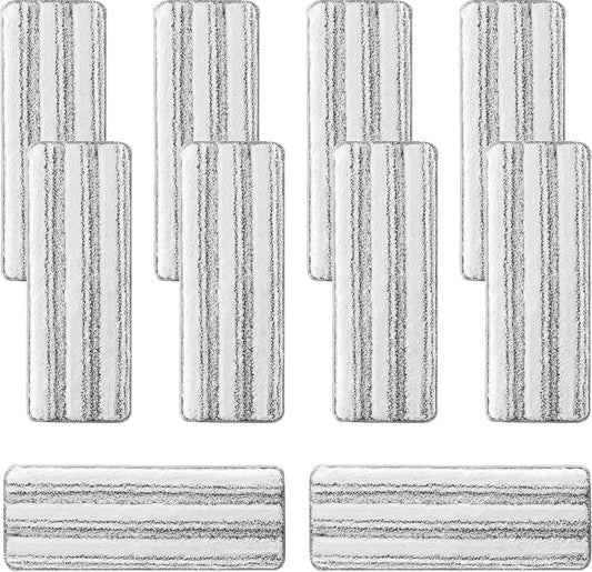 10Pcs Joymoop Mop Replacement Pads, 13 * 4.9'' Universal Mop Pads Mop Head Refills Washable Wet Mop, Compatible with Most 11-13” Size Mops