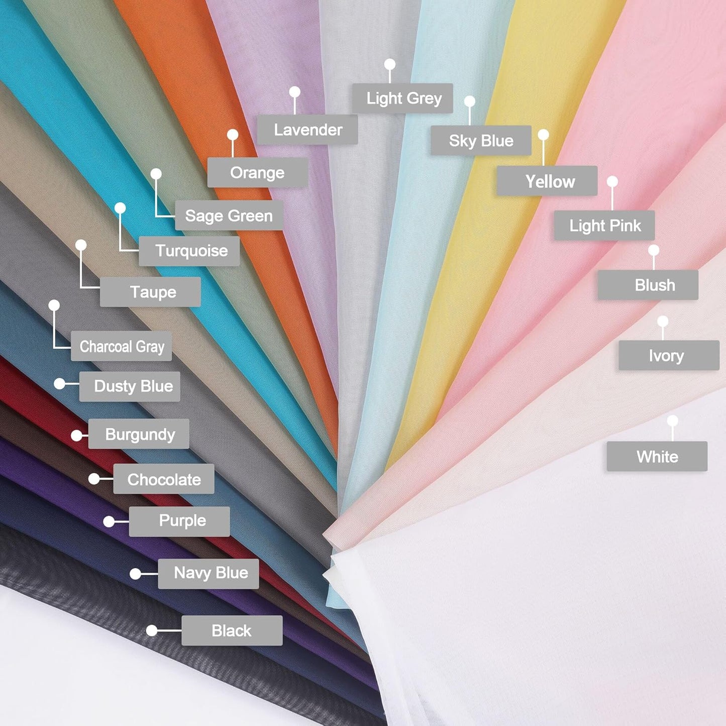 Chyhomenyc Cream Sheer Curtains 36 inch Length 2 Panels Set, Light Filtering Voile Short Window Curtians for Bathroom Living Room Farmhouse Small Windows, Each 42Wx36L in, 2PCS