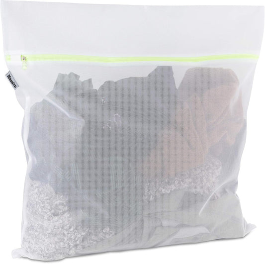 Mesh Laundry Bag for Delicates, Wash Bag for Underwear and Lingerie, Makeup Organizer Bag (1 Large)