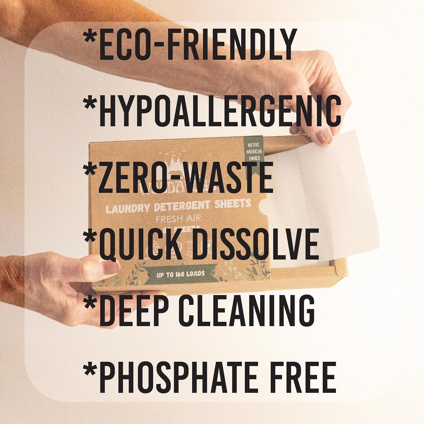 Laundry Detergent Sheets – Eco-Friendly, Hypoallergenic, Plant-Based Detergent for Sensitive Skin, Recycled Packaging, Liquid-Free Travel-Friendly Laundry Soap Strips (Up to 160 Loads, 80 Sheets)