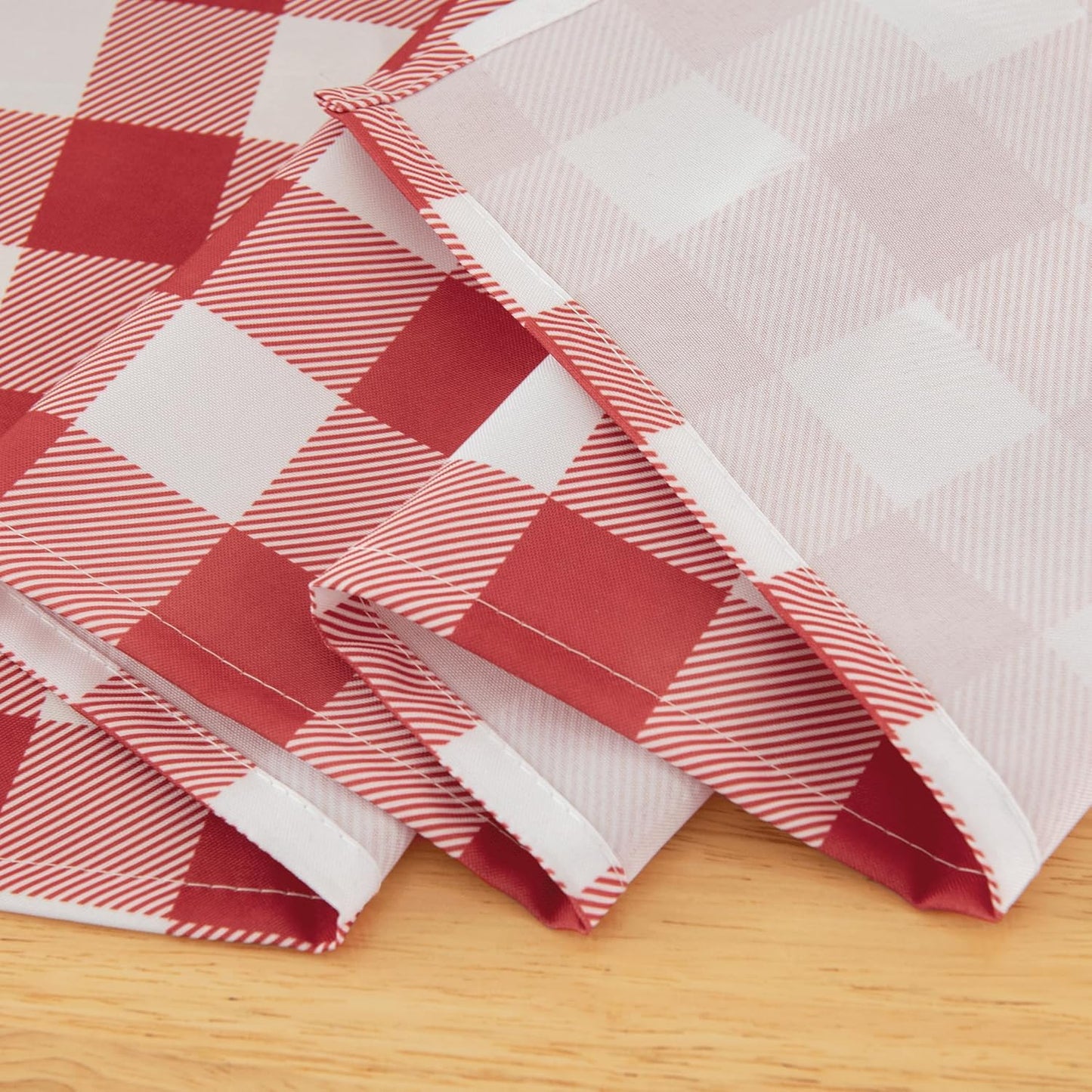 Classic Gingham Buffalo Tablecloth Fabric - Oblong 58x144 Inch Water Proof Checkered Table Cloth for Indoor Outdoor - Table Cover for Birthday, Picnics, BBQs, and Parties