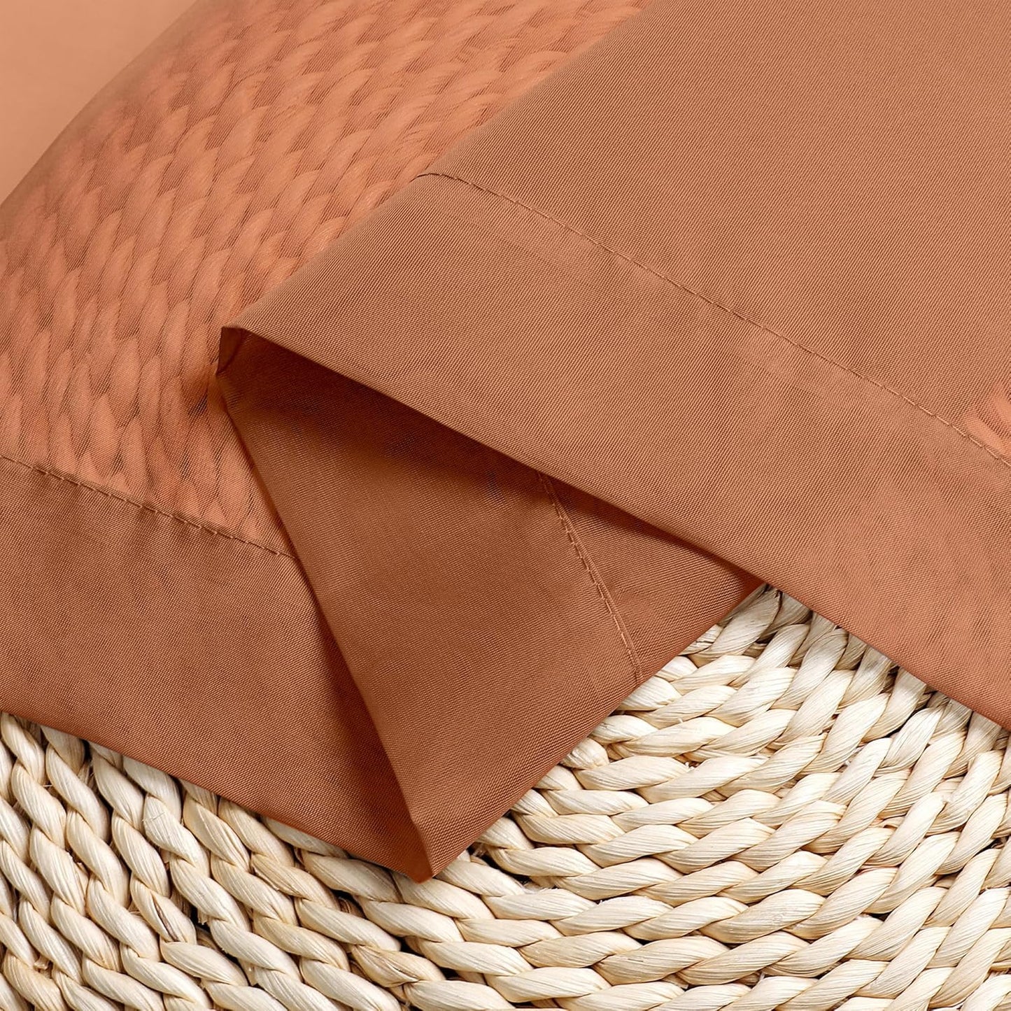 Chyhomenyc Sheer Valances for Windows 2 Pack, Small Window Curtains for Living Room Bathroom Cafe Laundry Basement, Modern Top Dual Rod Pocket Voile Curtain, 42W x 18L inches, Orange