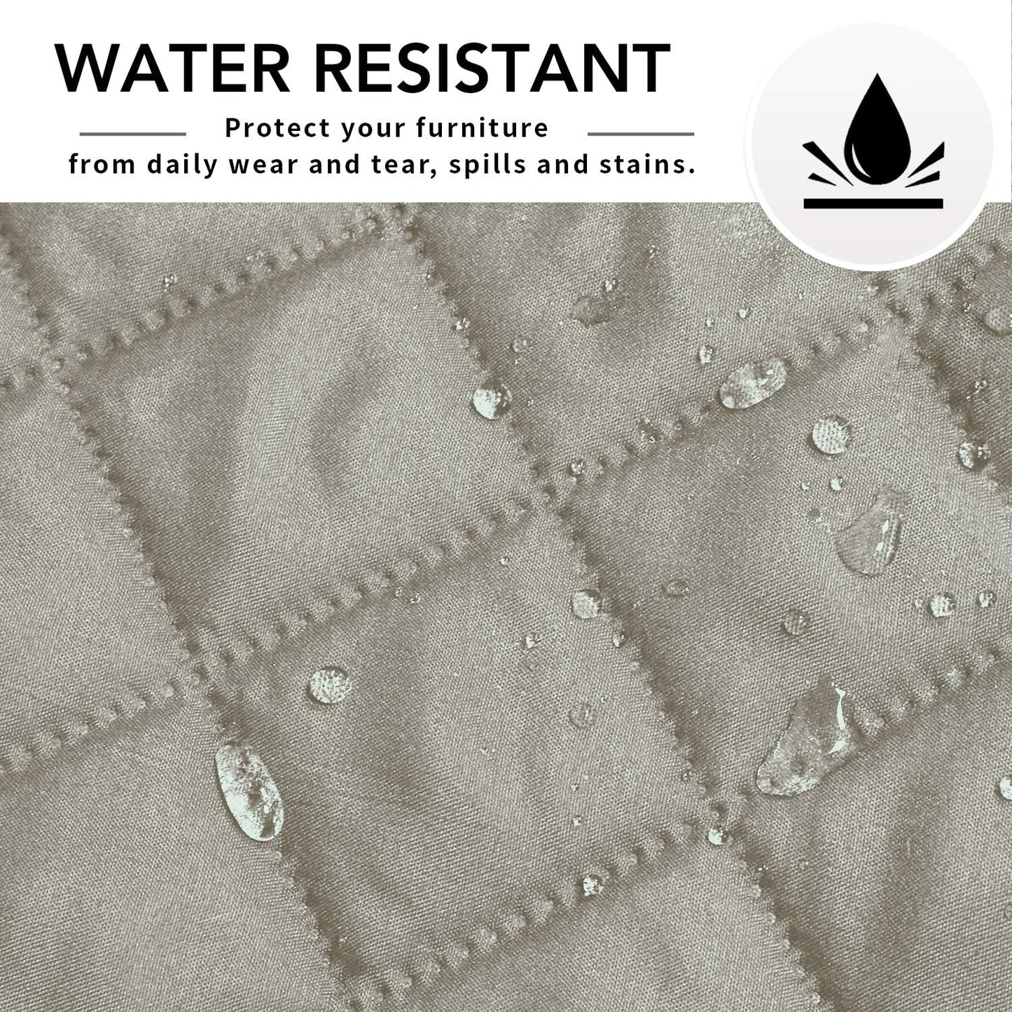 Easy-Going Sectional Couch Covers for Dogs L Shape Sofa Cover Reversible Sofa Slipcover Chaise Lounge Cover Furniture Protector Cover for Pets Dog Cat (42 x 68 inches, Beige/Beige)