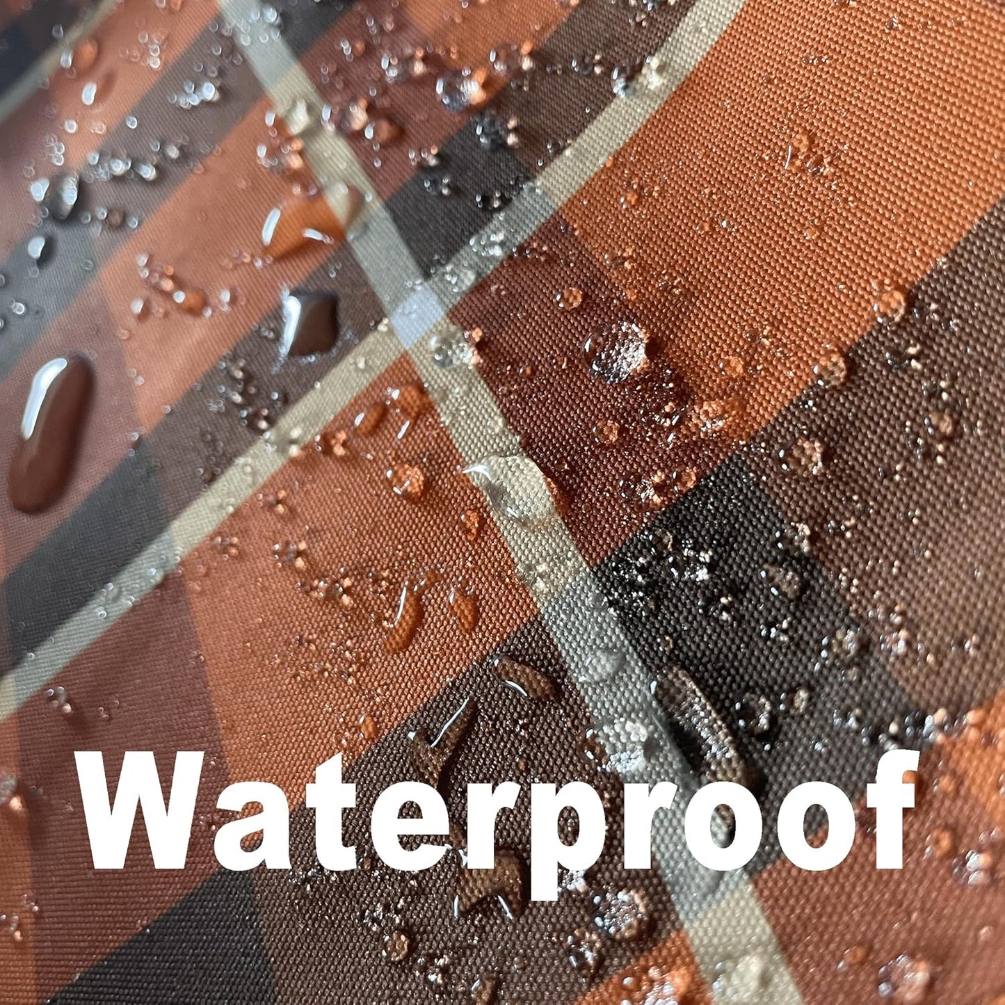 Gingham Plaid Tablecloth - Rectangular 58x102 Inch Water Resistant Thanksgiving Table Cloth for Indoor/Outdoor Use - Seasonal Fall Harvest Table Cover for Halloween, Picnics, and Parties