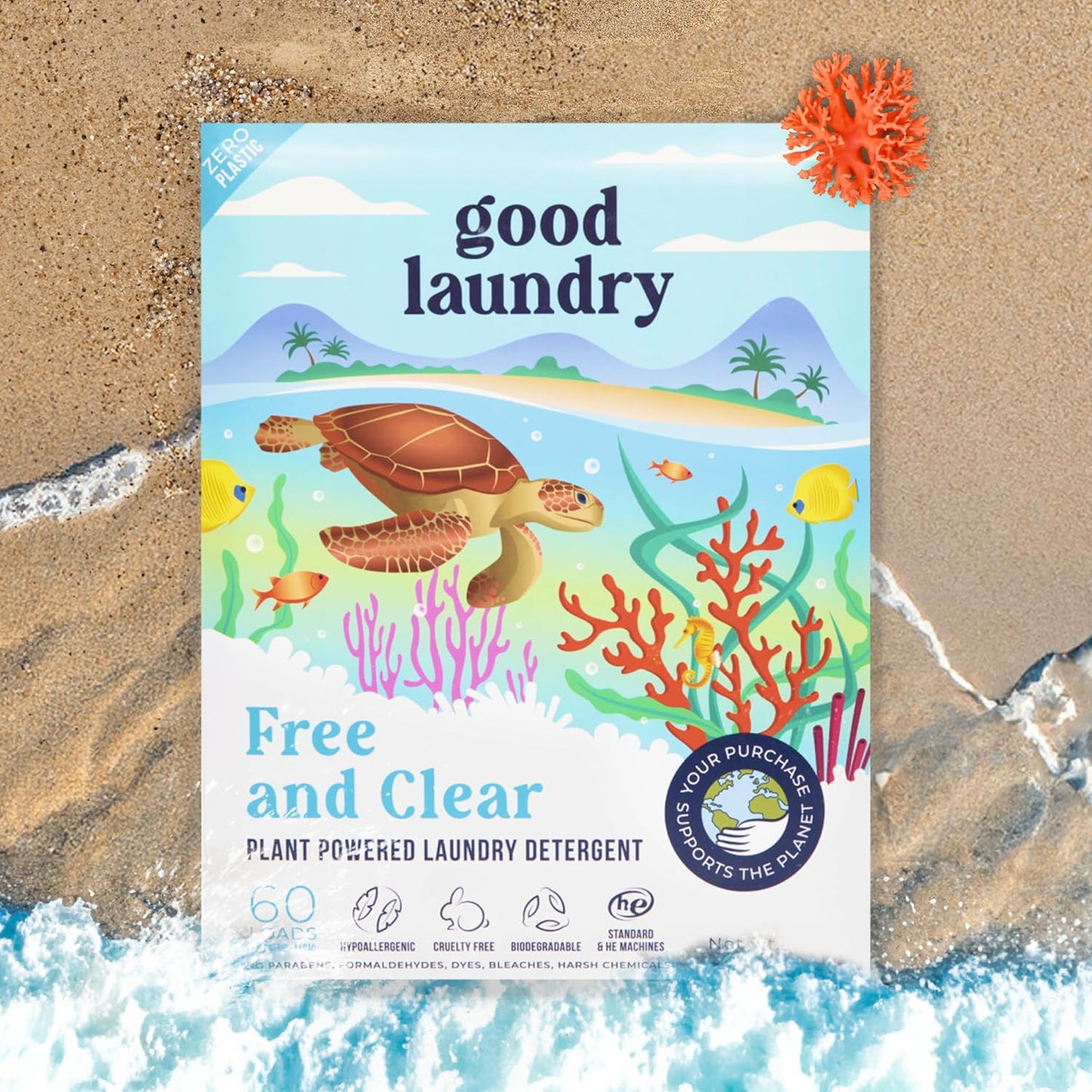 Good Laundry Detergent Sheets Unscented, & Dryer Sheet Bundle - No Plastic Jugs, Eco-Friendly, Zero Harsh Chemicals, Hypoallergenic - Based in the USA