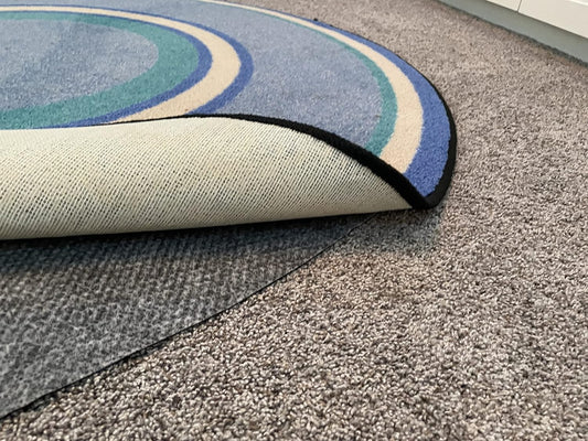 Hold-a-Rug Plush 2' Round Nonskid, Nonslip Rug Pad, Reversible Gripper, ¼ Thick, Safe for All Floors and Carpet, Keep Area Rugs Secure