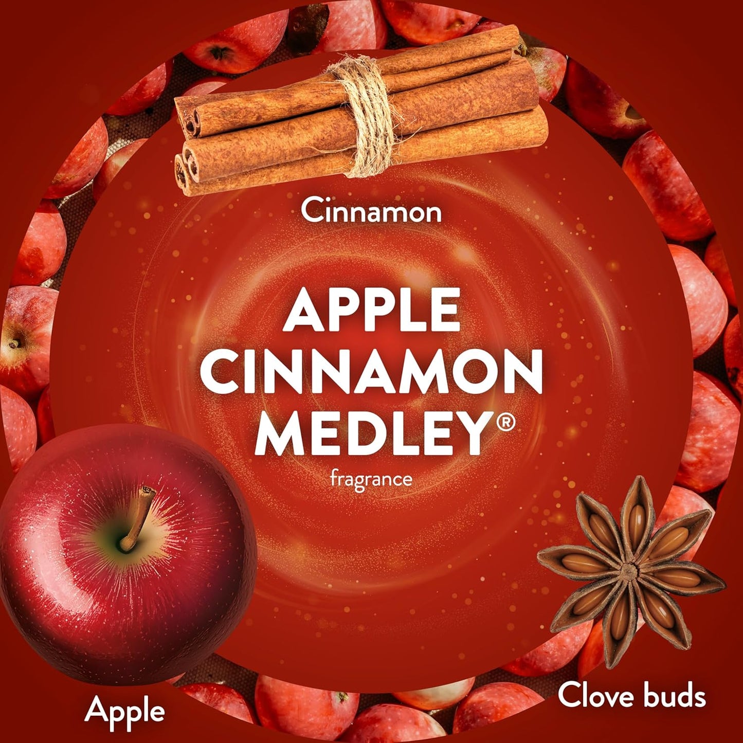 Air Wick Plug in Scented Oil Refill, 7ct, Apple Cinnamon Medley, Fall Scent, Essential Oils, Air Freshener