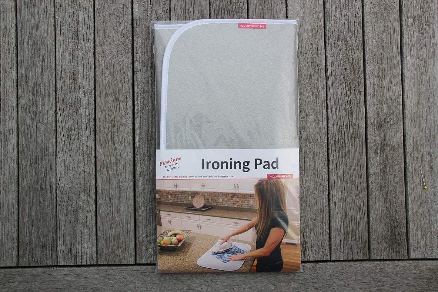 Premium Ironing Pad, Designed Especially for Quilters and Crafters, Classic, Silver, 17 in x 25 in