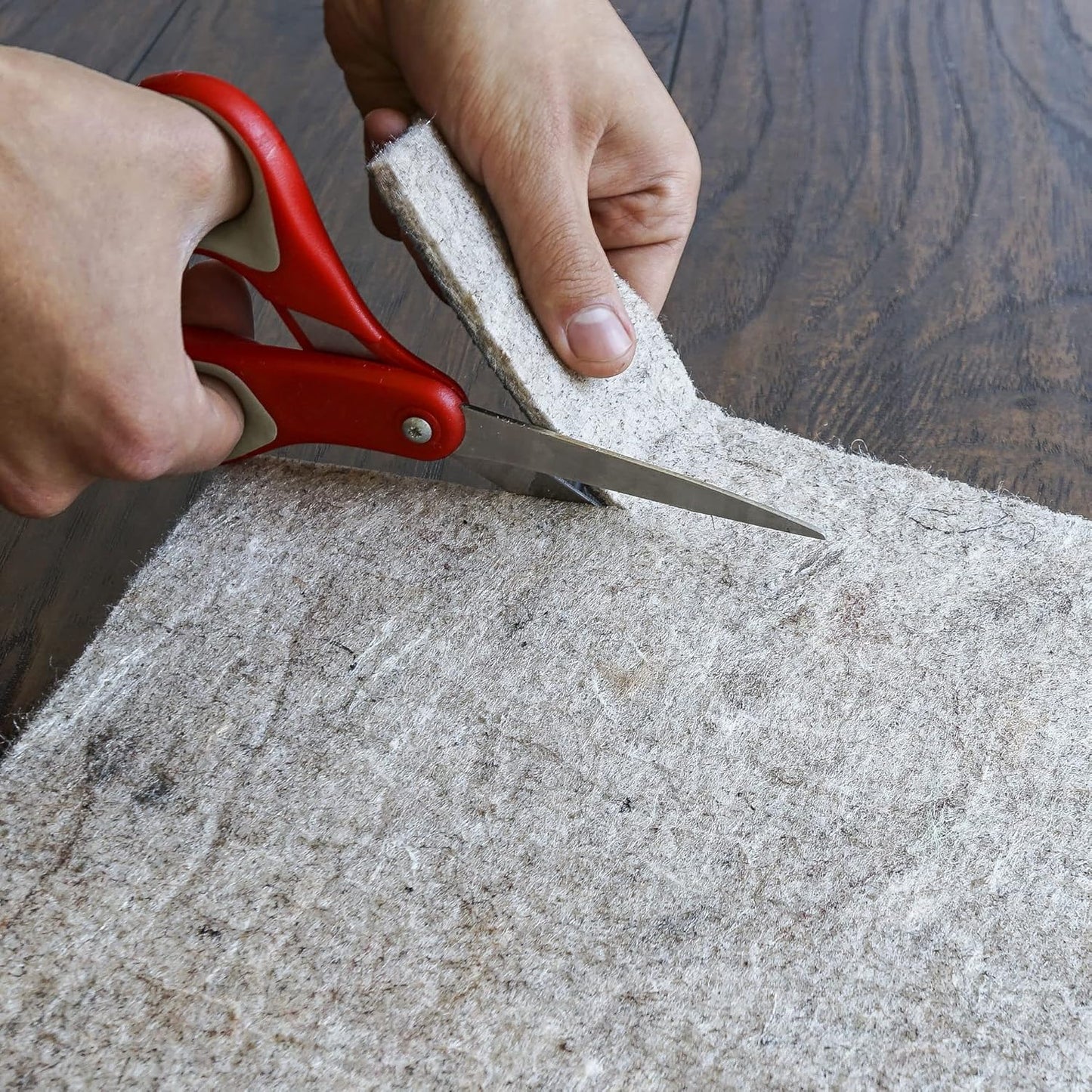 RUGPADUSA - Dual Surface - 6' Square - 1/8" Thick - Felt + Rubber - Non-Slip Backing Rug Pad - Adds Low-Profile Comfort and Protection