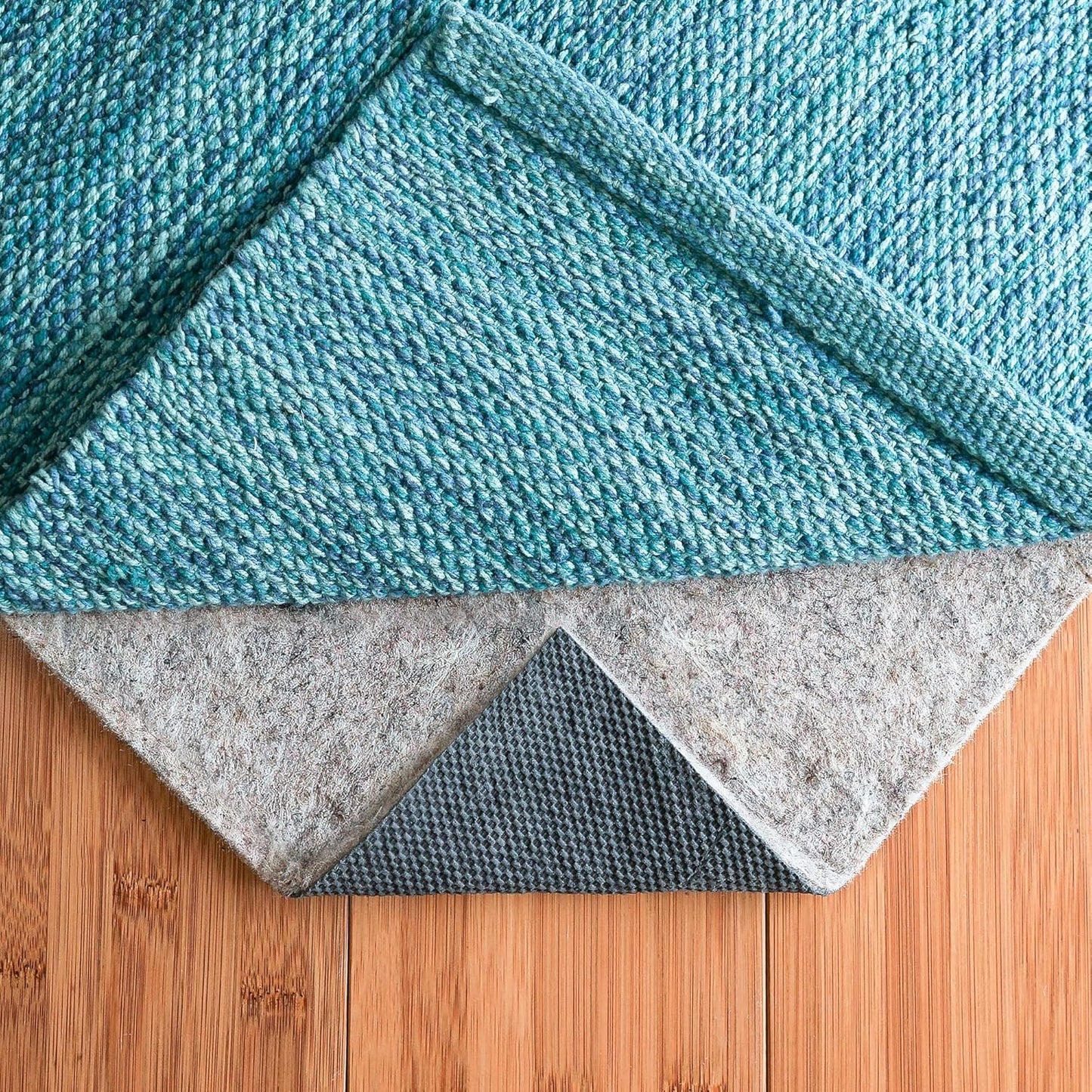 RUGPADUSA - Dual Surface - 2'x5' - 1/8" Thick - Felt + Rubber - Non-Slip Backing Rug Pad - Adds Low-Profile Comfort and Protection
