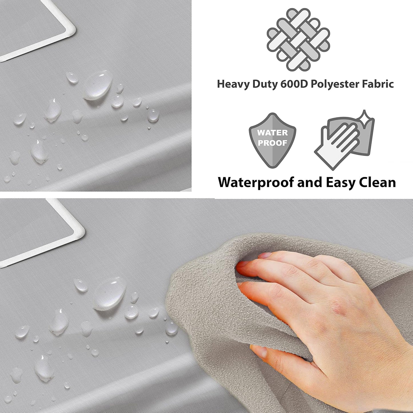 Simple Houseware Heavy Duty 3-Bag Laundry Sorter Rolling Cart, Silver/Assorted – Durable Triple Laundry Hamper with Removable Bags and Lockable Wheels for Laundry Room Organization