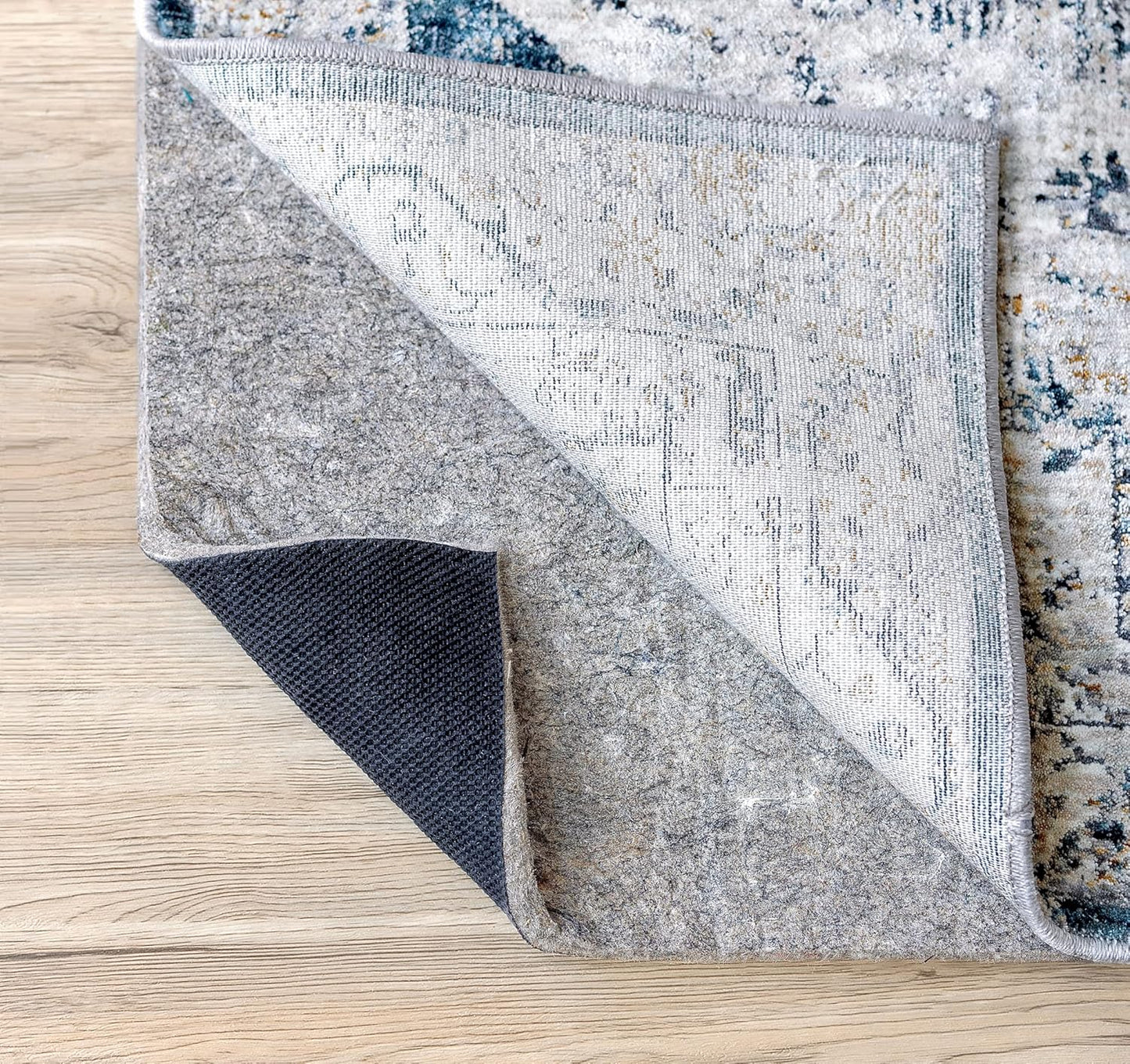 RUGPADUSA - Dual Surface - 7'10" x 10'10" - 3/8" Thick - Felt + Rubber - Enhanced Non-Slip Rug Pad - Adds Comfort and Protection - for Hard Surface Floors